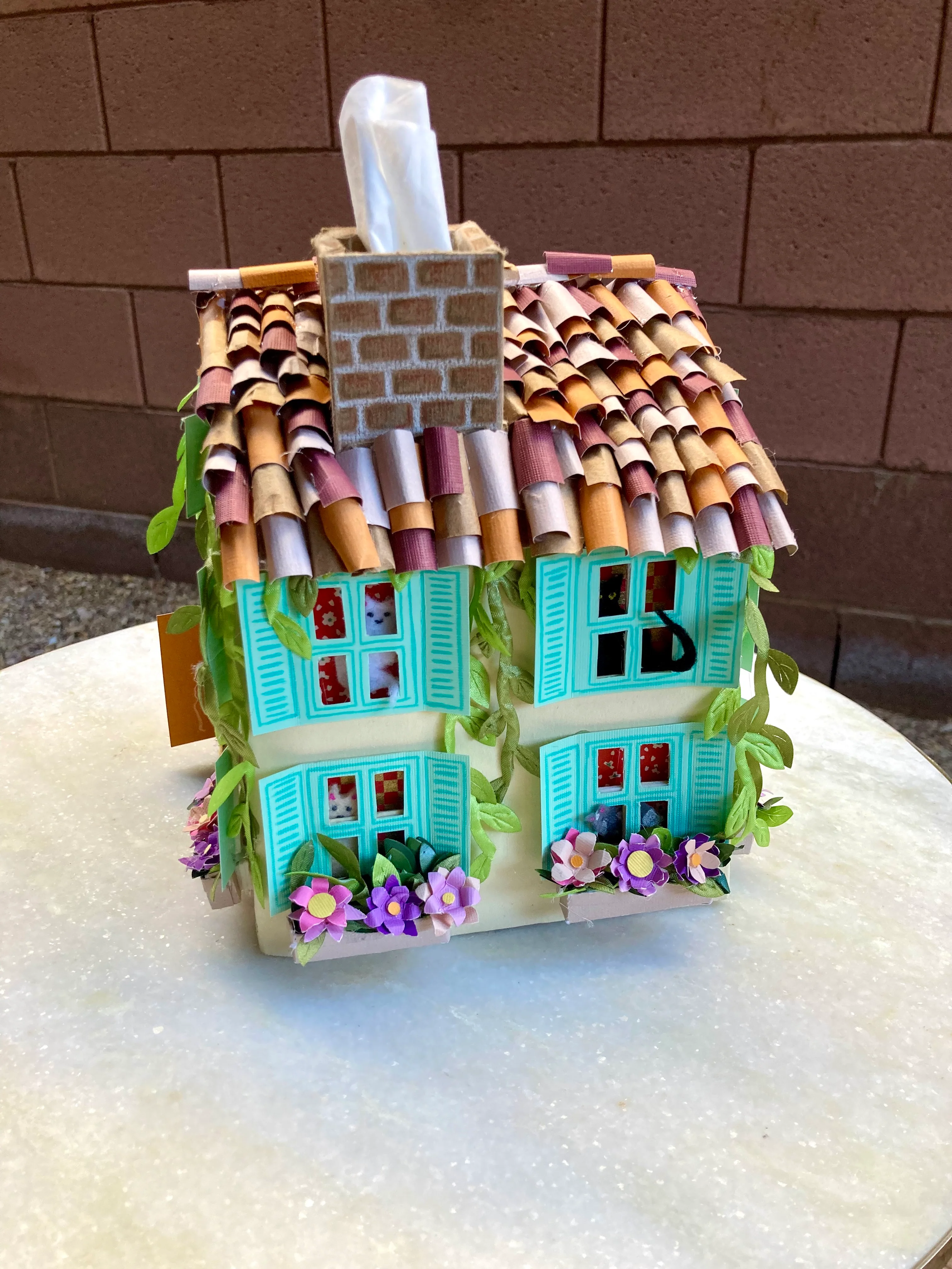Neko Show 2025 - Anna See - "Cozy Catswold Cottage Tissue Box Holder" - Image 4