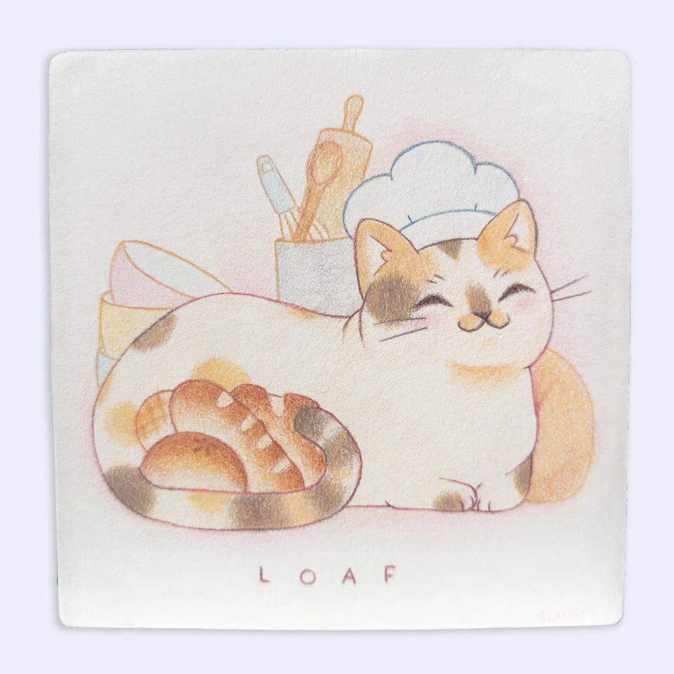 Neko Show 2025 - Scion Illustration - "Loaf"
