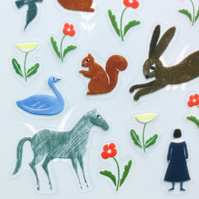 Nishi Shuku - Garden (Fox and Animals) Sticker Sheet - Image 2