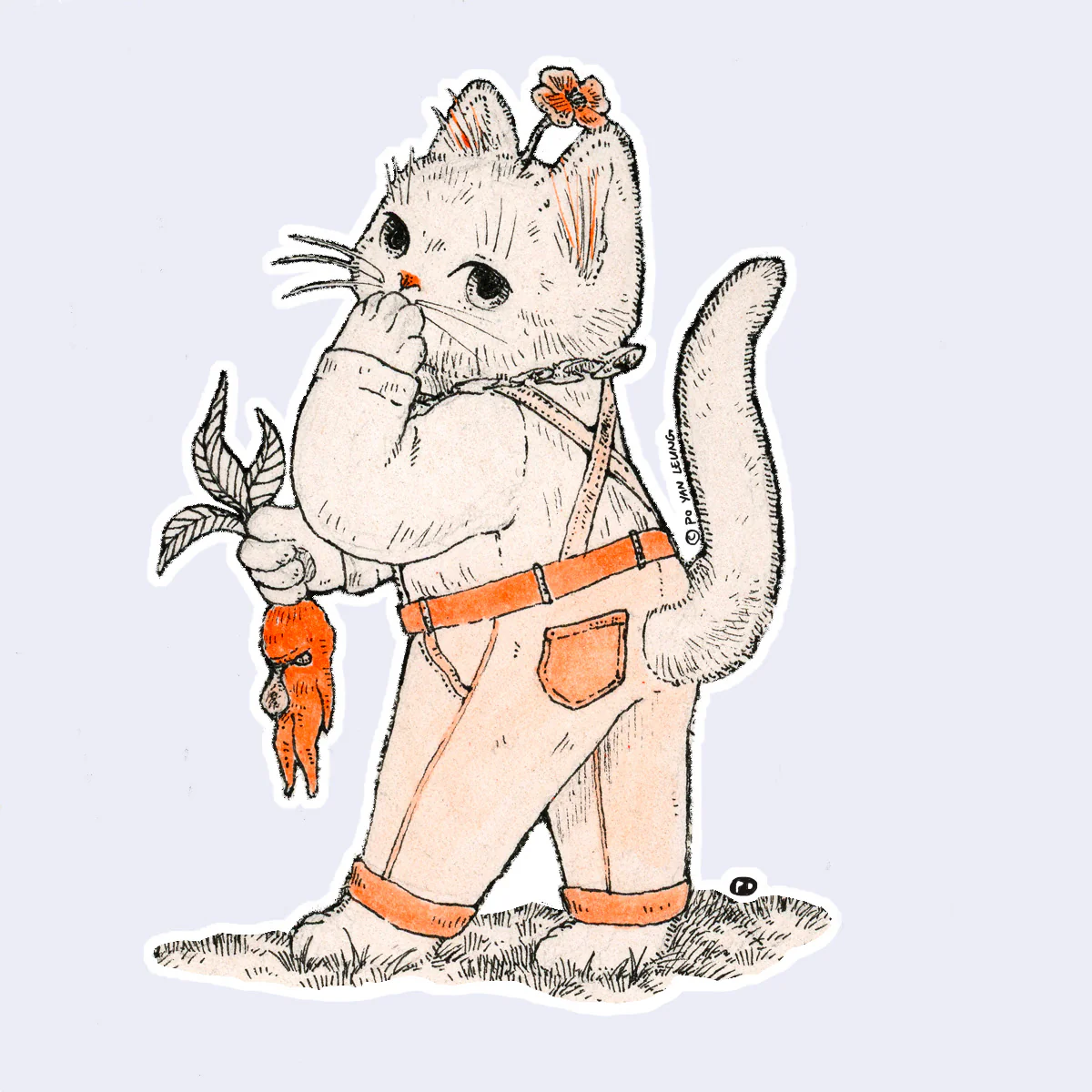 Po Yan Leung - "Oops Kitty" Sticker