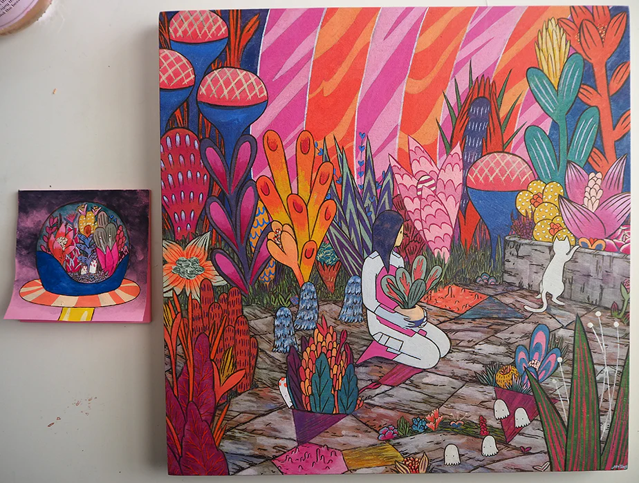 Post-it Show 2020 - Jen Tong - "Space Plant House" - Image 3