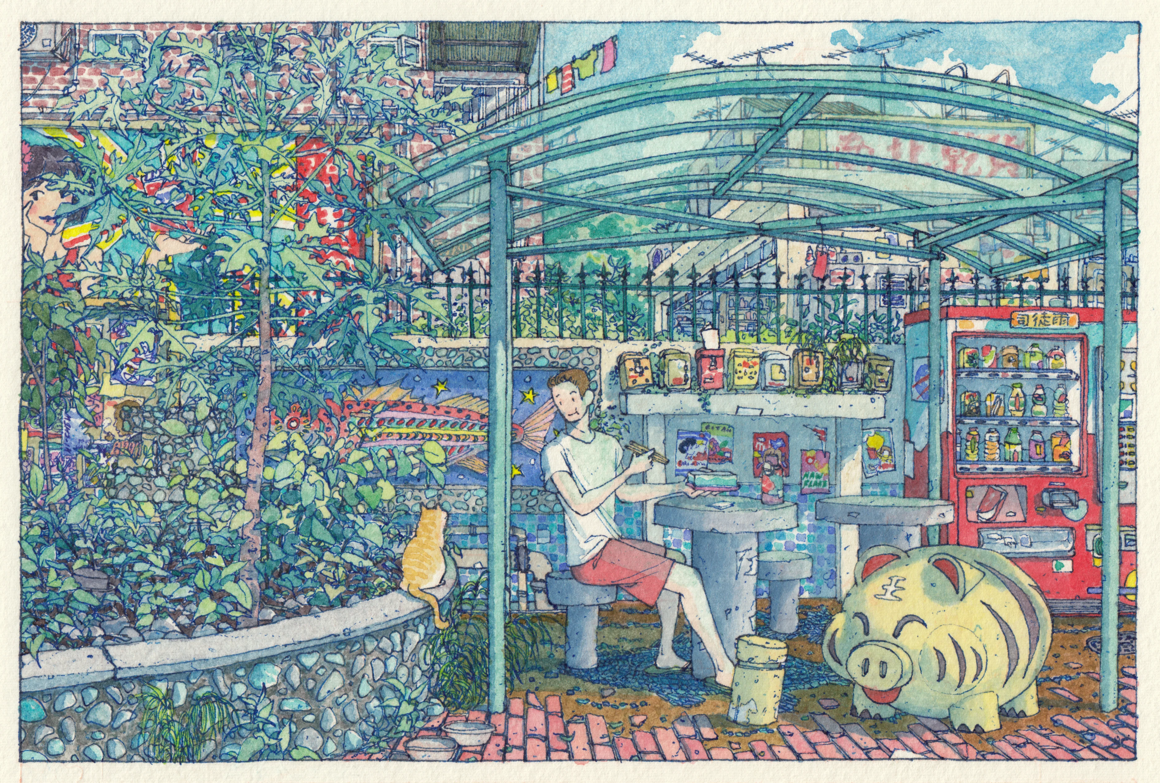 Rain Szeto - Idle Moments - "Lunchmates" - Image 3