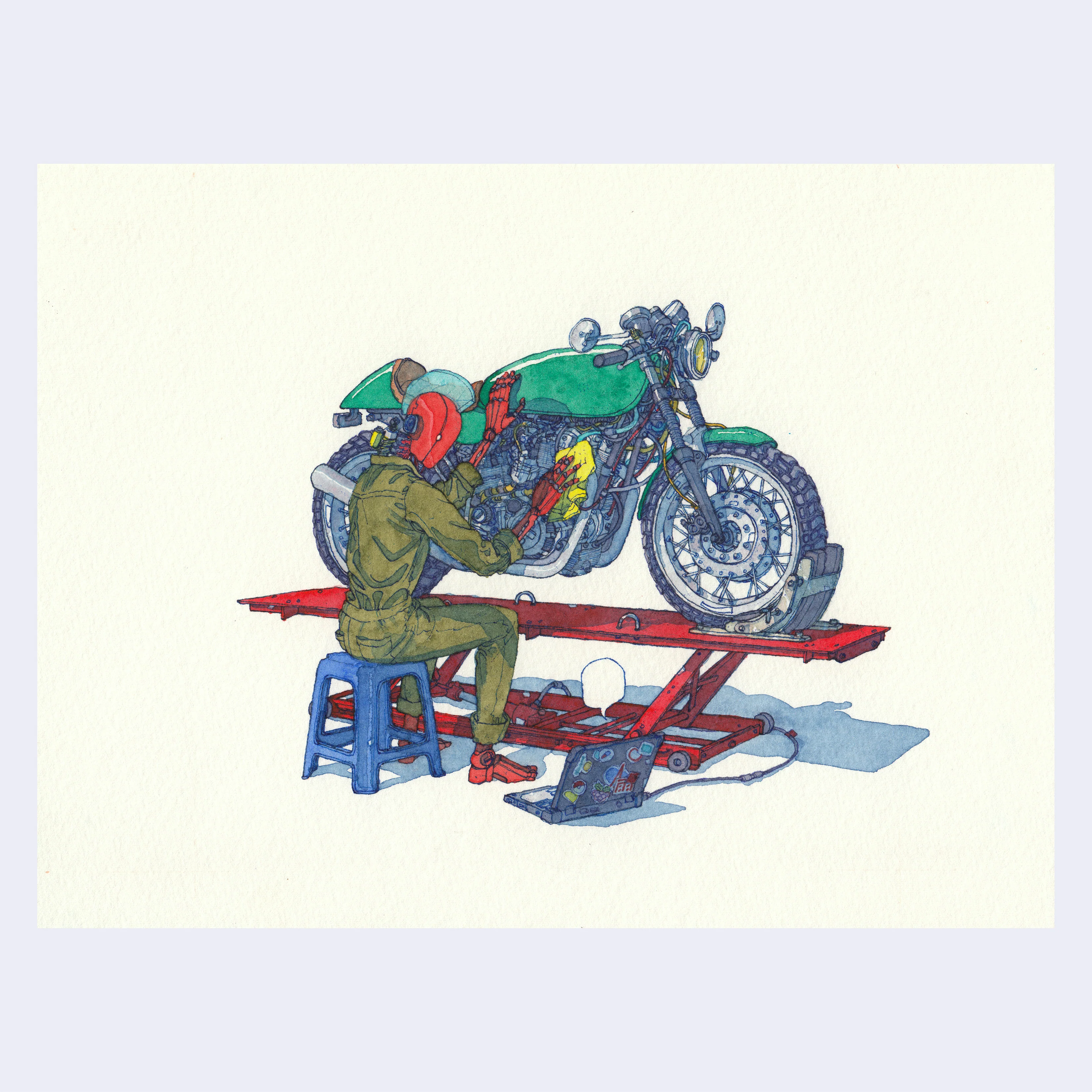 Rain Szeto - Idle Moments Too - #16 - "Cyclepunk 2"