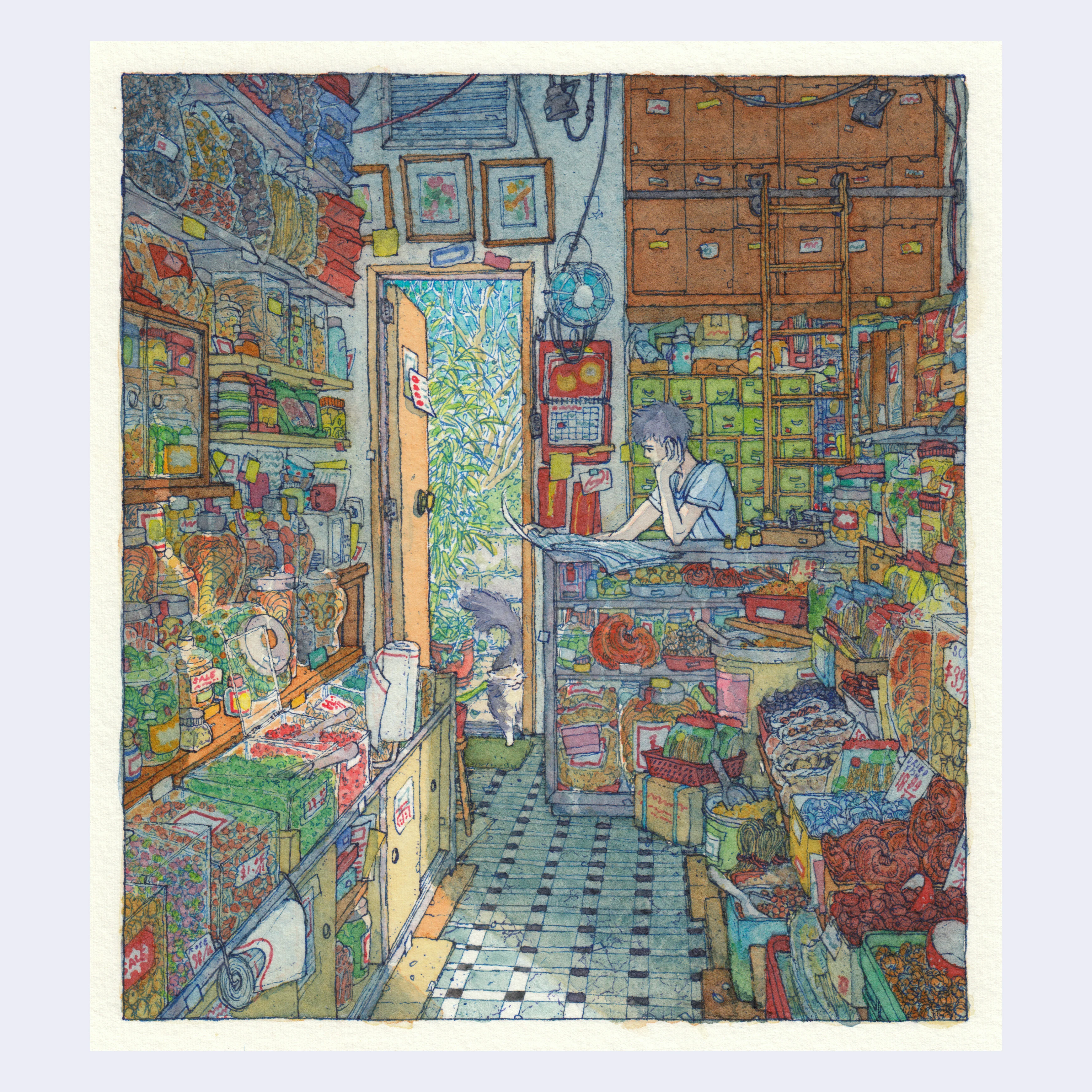 Rain Szeto - Idle Moments Too - #08 - "Herb Shop 2"