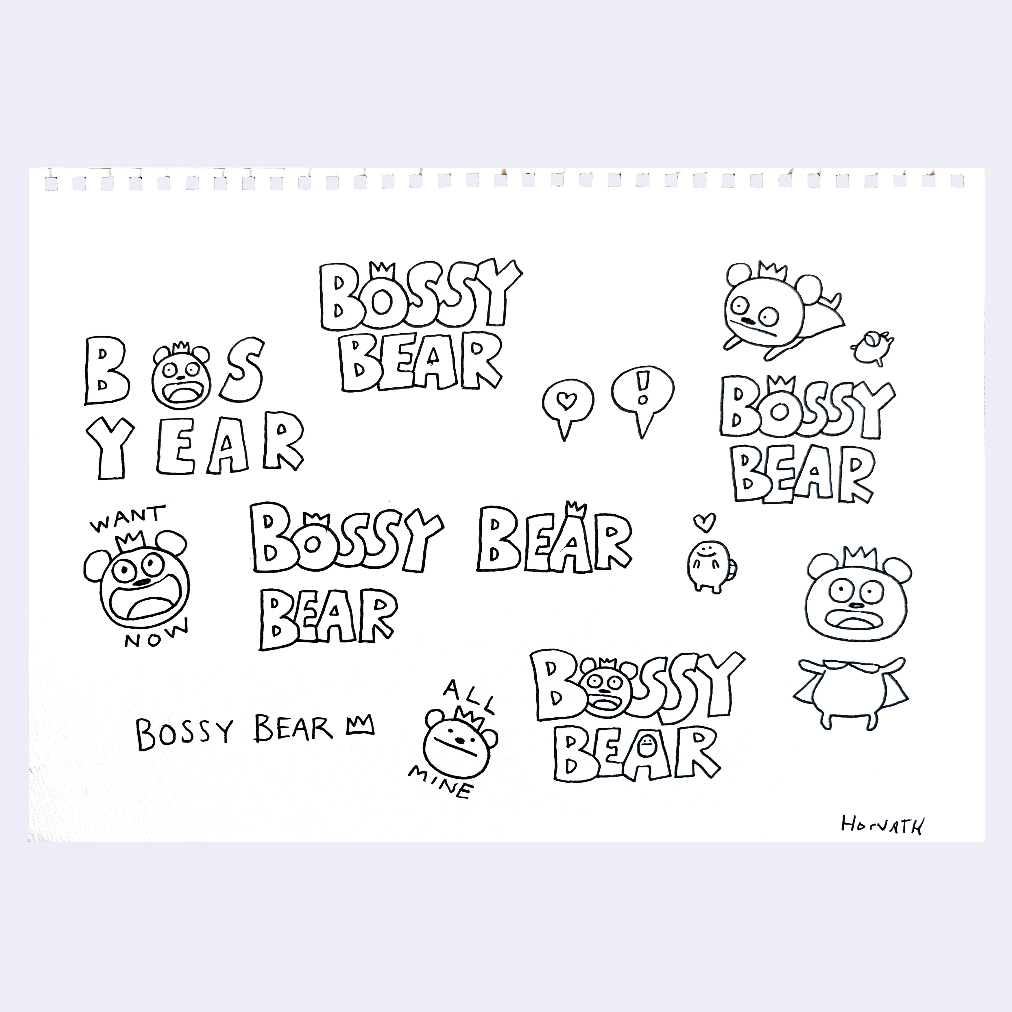 Raku (Mini) Gaki - David Horvath - "Bossy Bear #1"