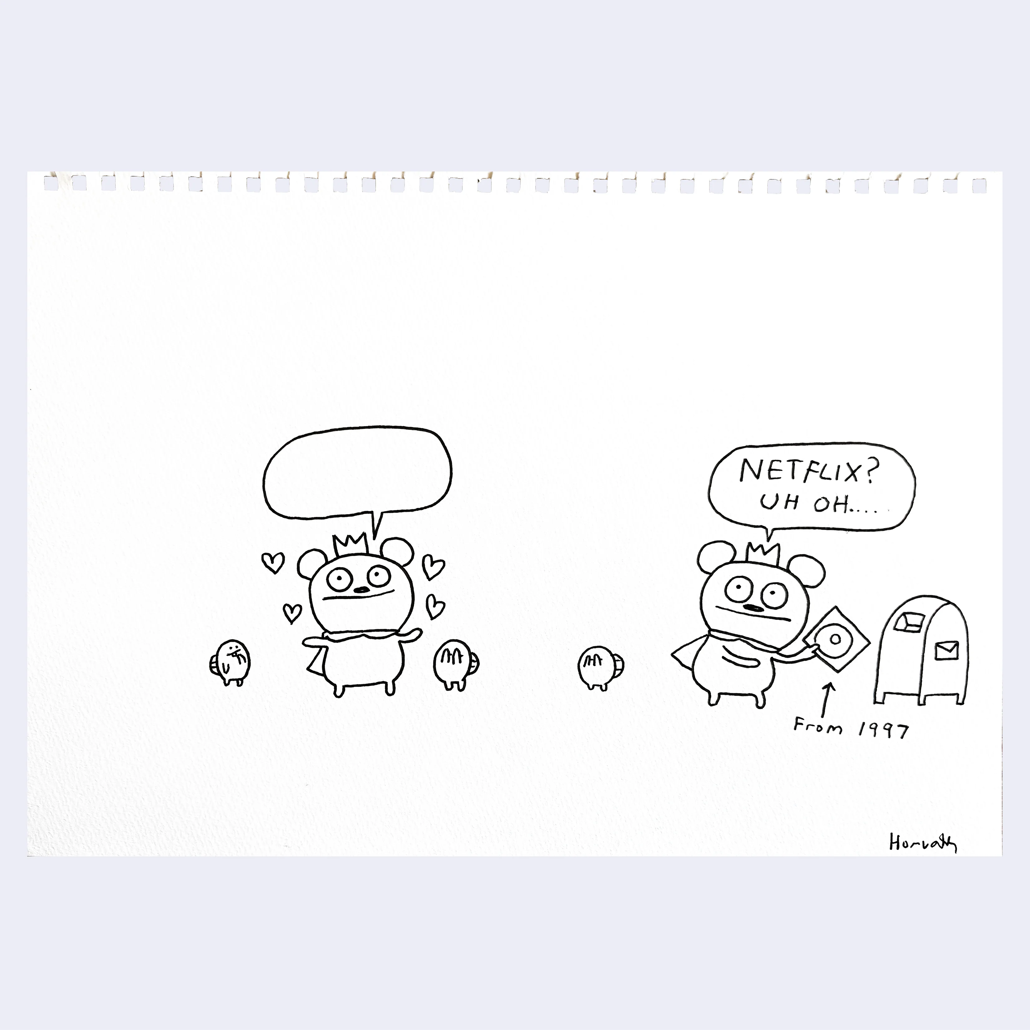 Raku (Mini) Gaki - David Horvath - "Bossy Bear #4"