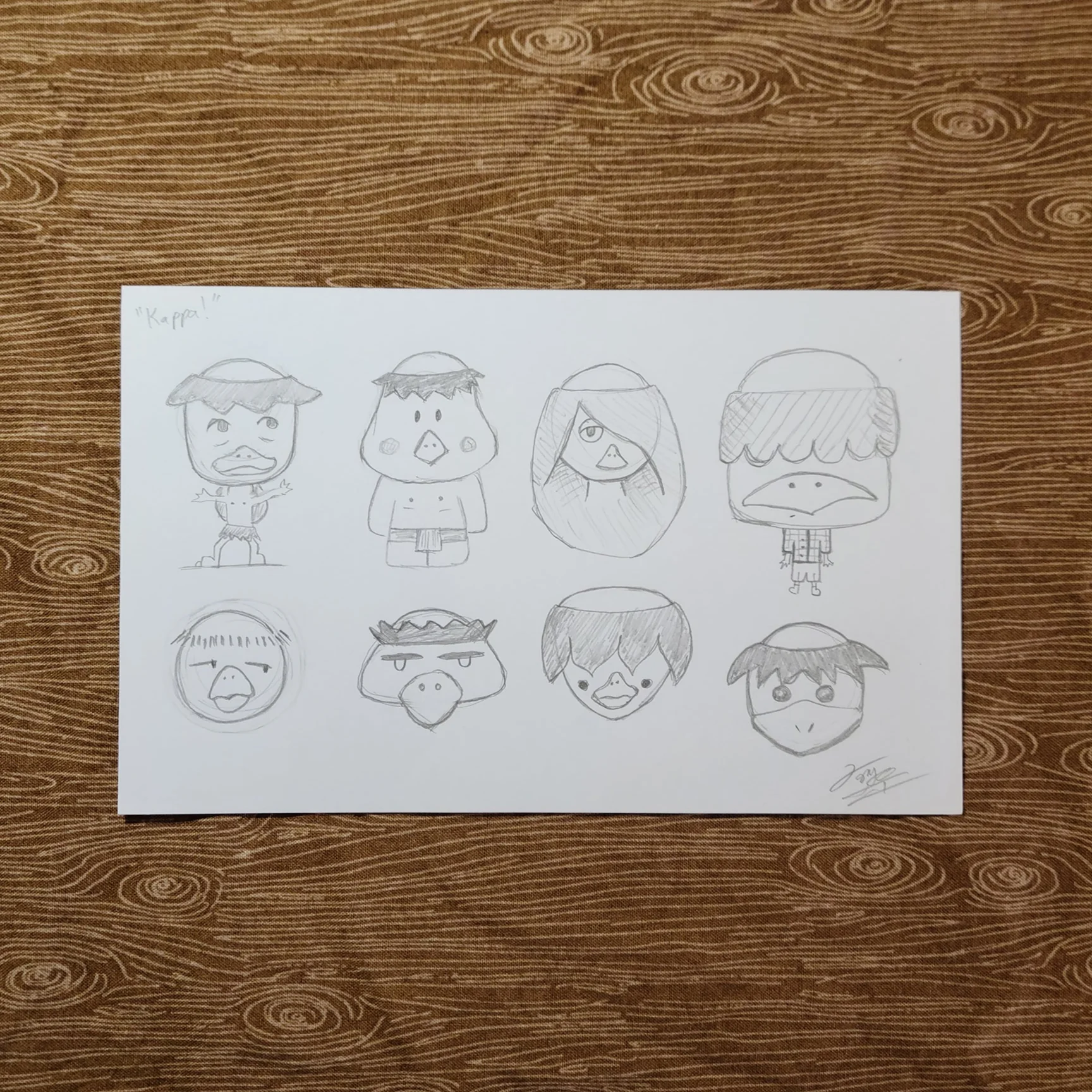 Raku (Mini) Gaki - Lap Ngo - "Kappa Sketch"