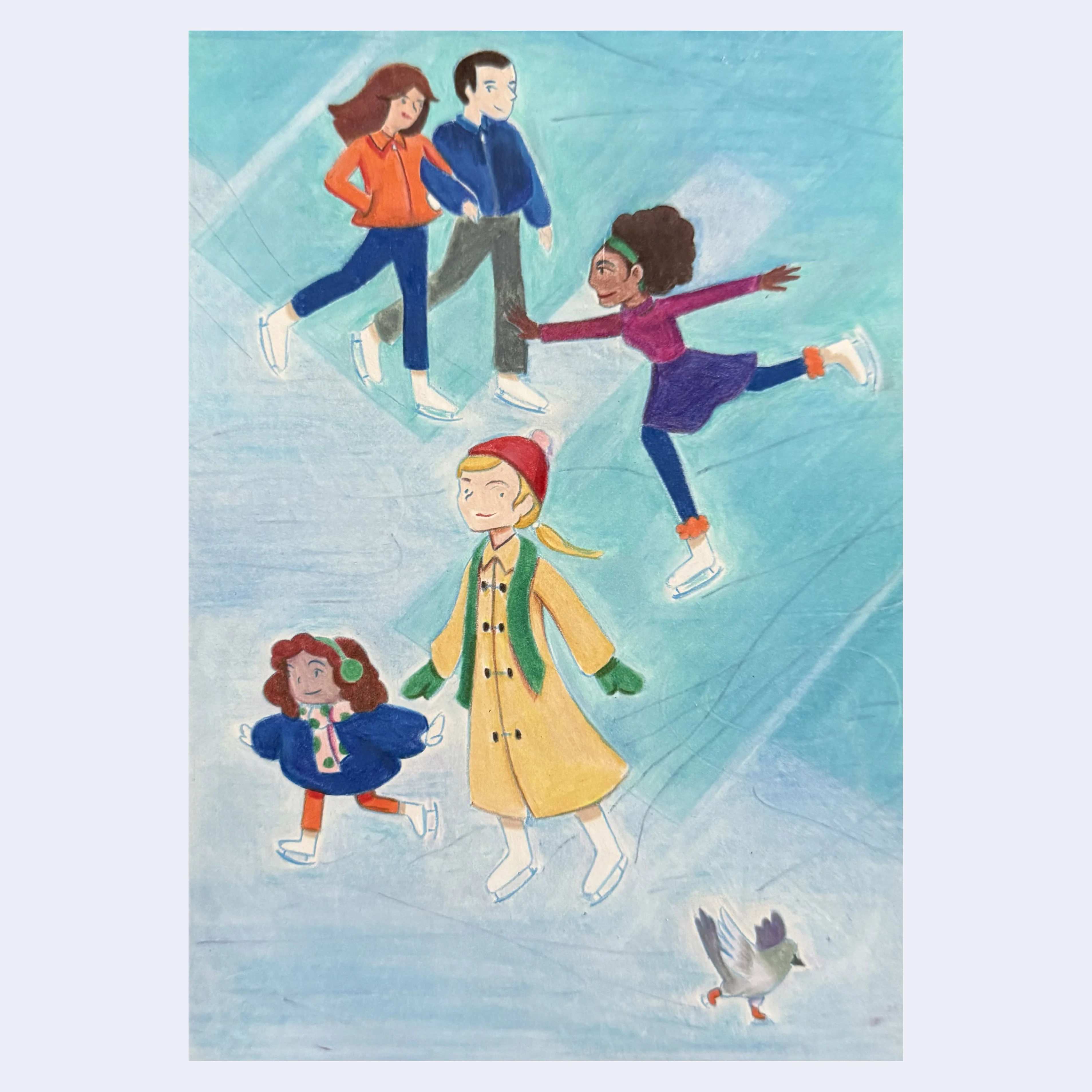 Raku (Mini) Gaki - Olivia Pecini - "Ice Skaters"
