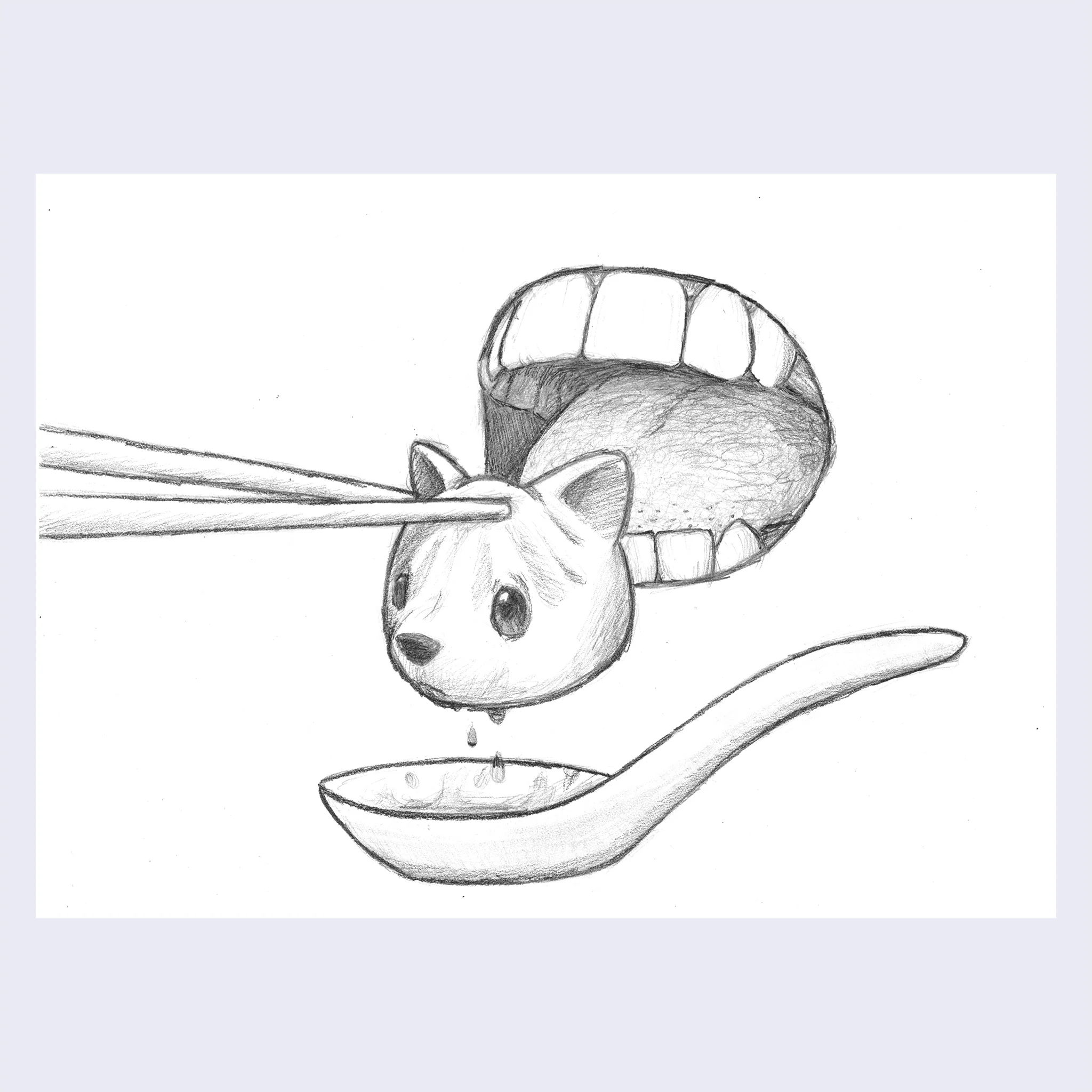 Rakugaki 2 - Luke Chueh - #344 - Xiao Xiong Bao / Dumpling Dreams