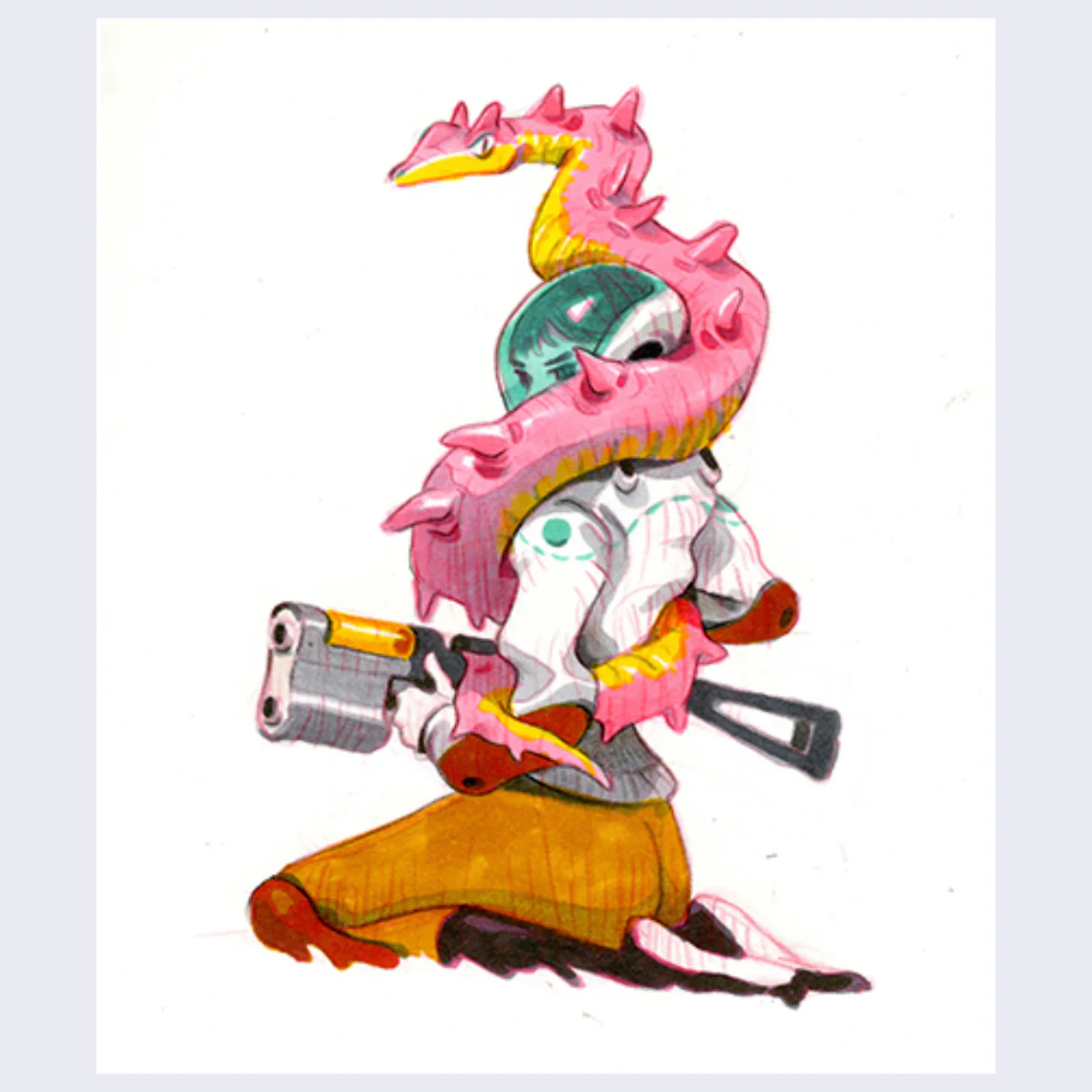Rakugaki 2 - Peter Chan - #123 - Sci-fi Girl