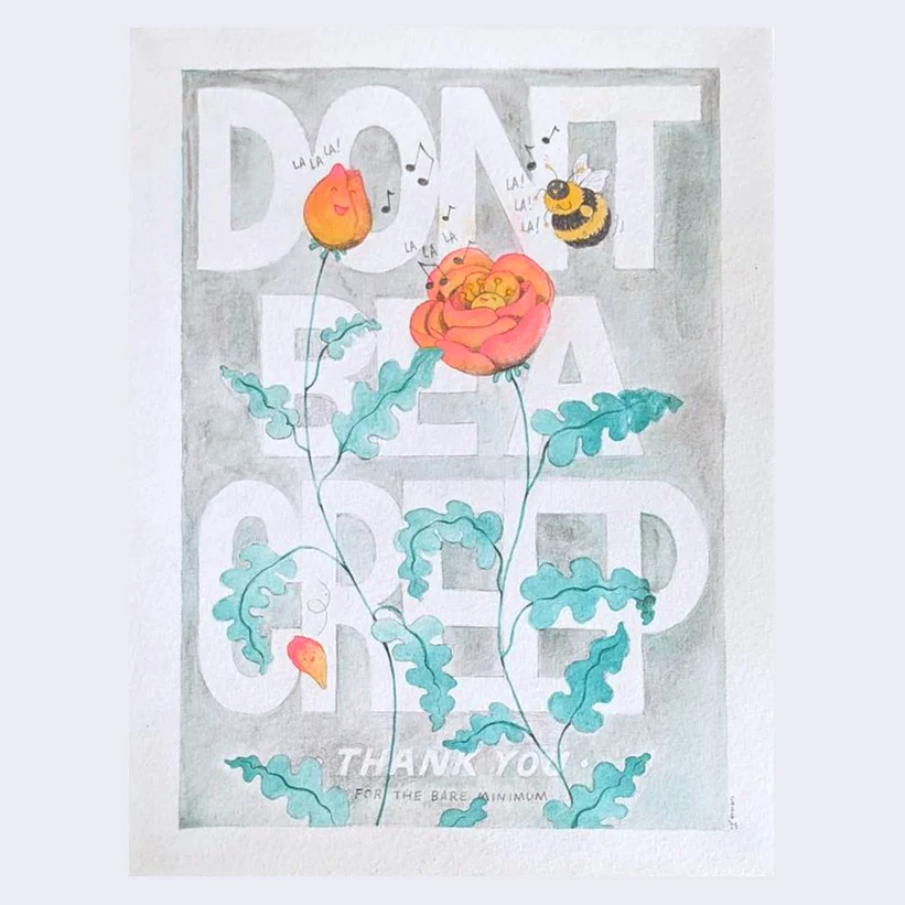 Rakugaki 5 (2023) - Cassia Lupo - "Don't Be a Creep"
