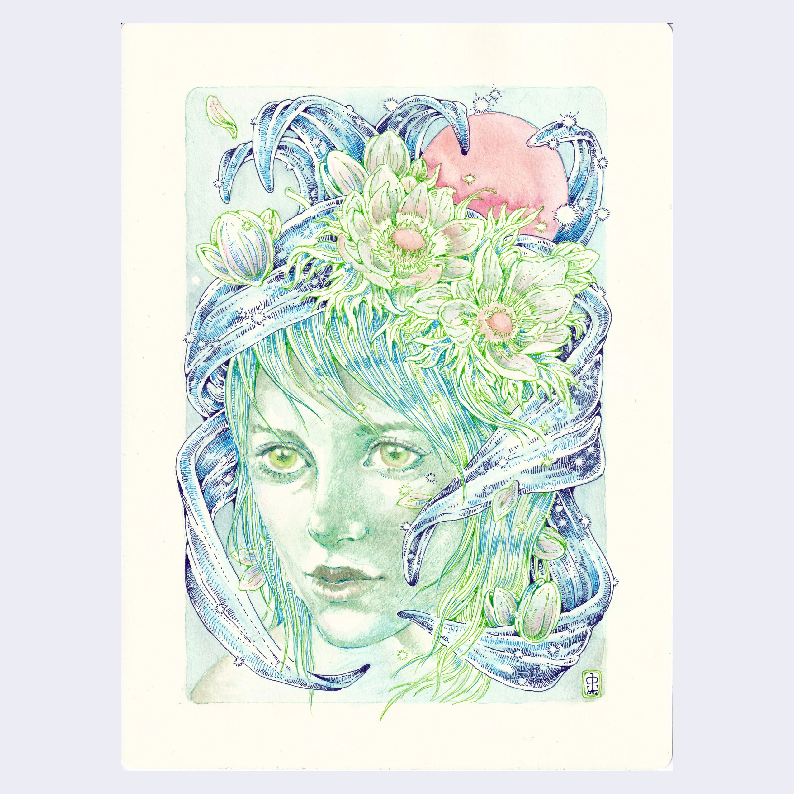 Rakugaki 5 (2023) - Shihori Nakayama - "Green Lady"