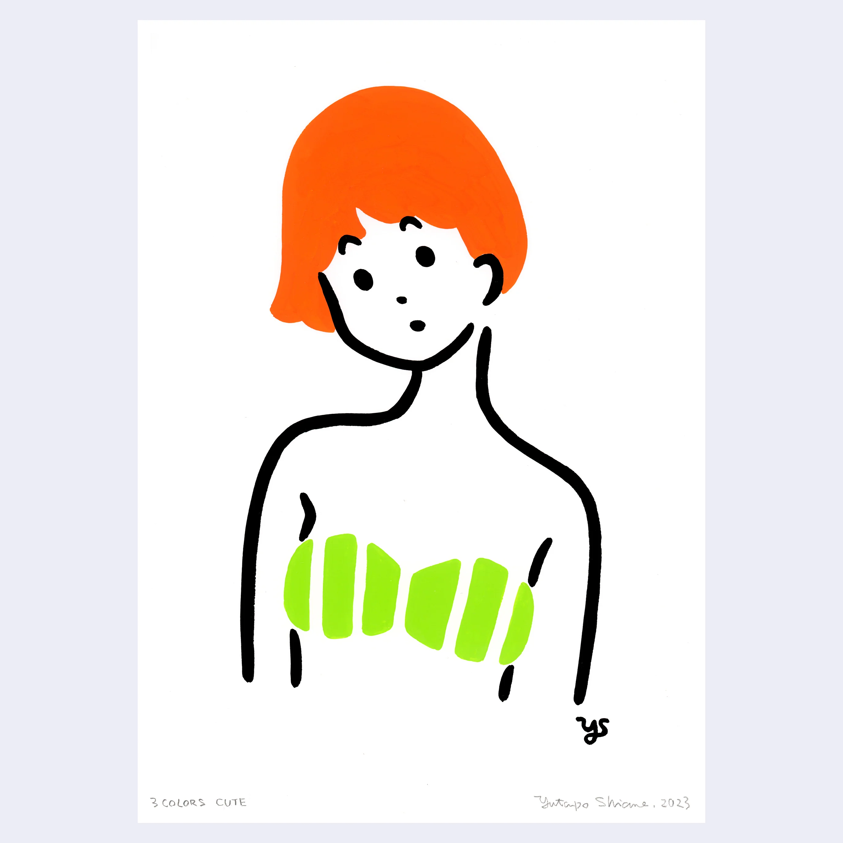Rakugaki 5 (2023) - Yutanpo - "3TONE Bust 02"