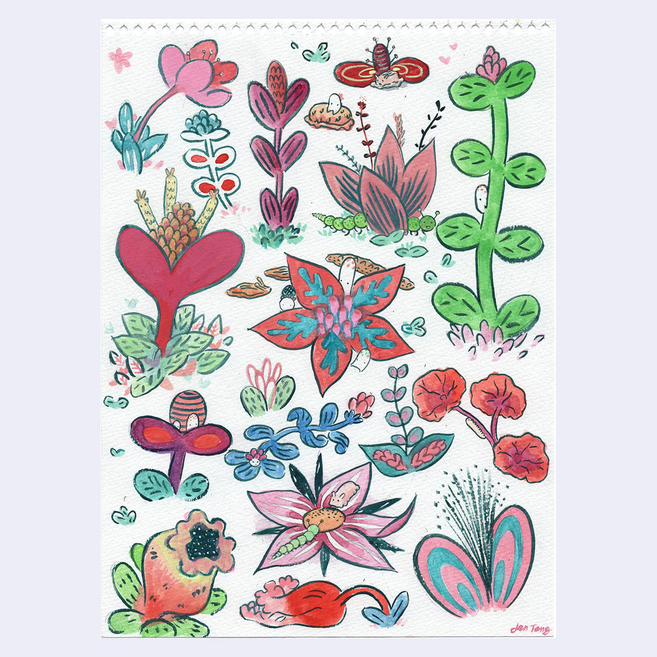 Rakugaki 6 (2024) - Jen Tong - "Plants and Flowers"