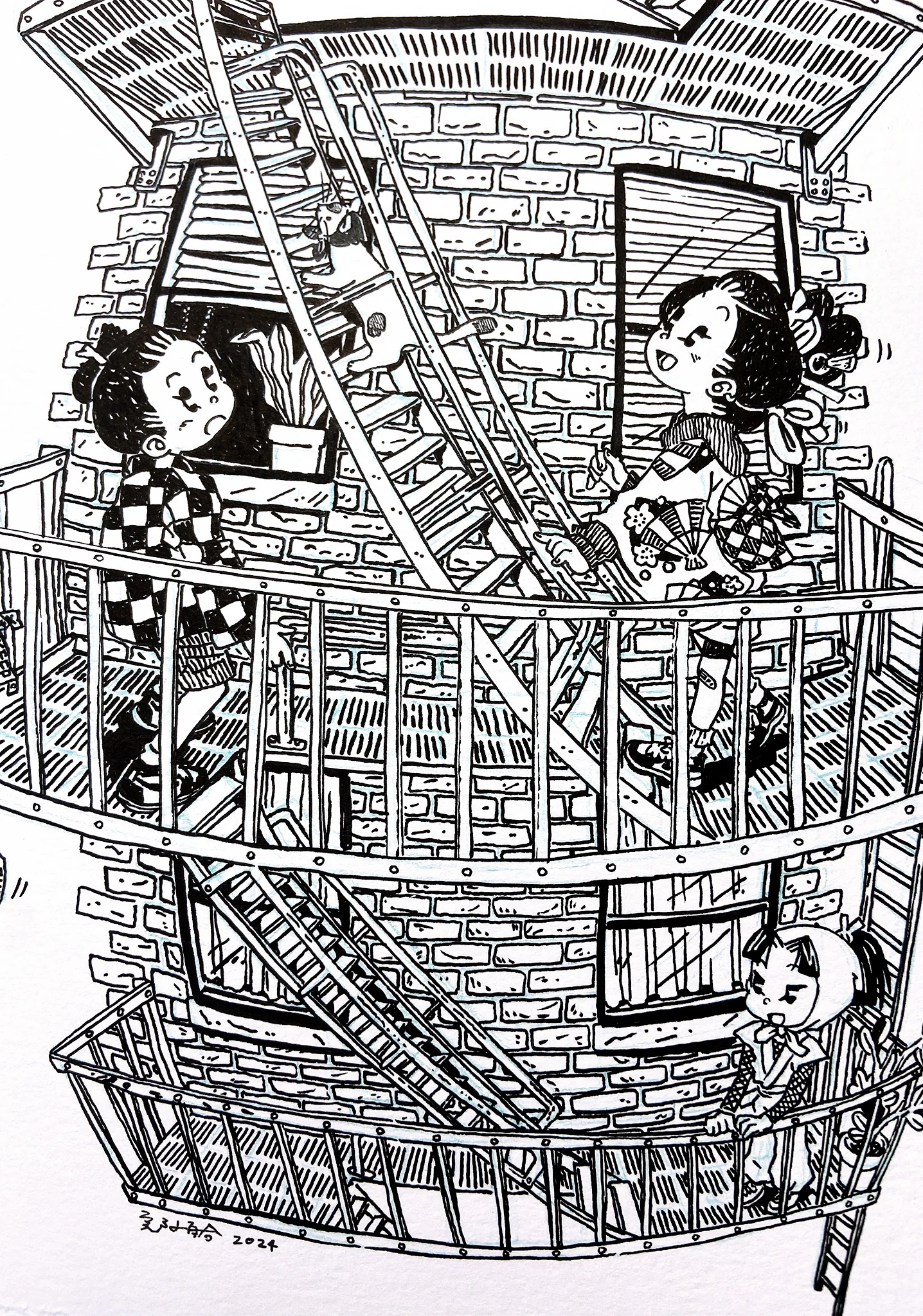 Rakugaki 6 (2024) - Shishidomia - "Going Up" - Image 2