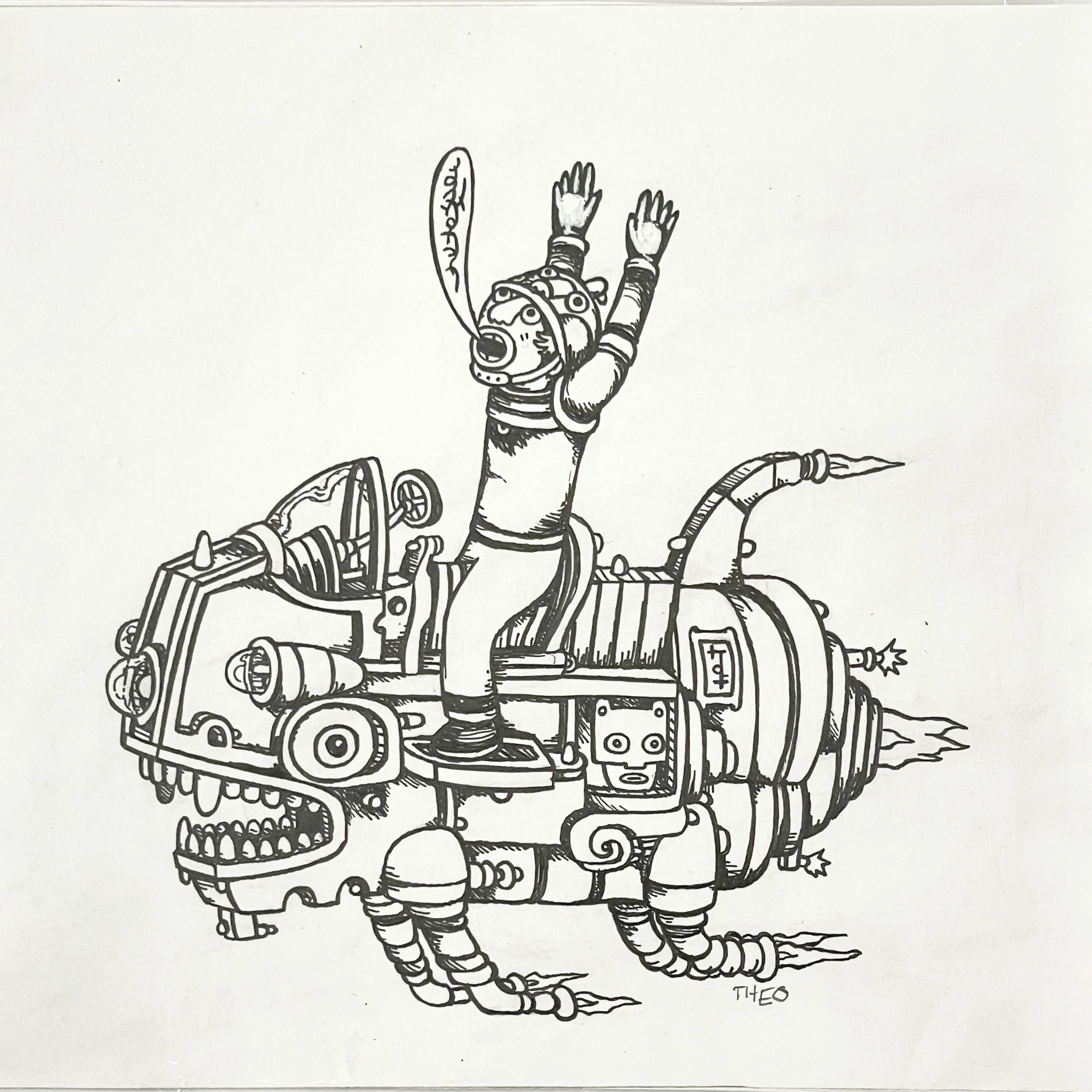 Rakugaki 6 (2024) - Theo Ellsworth - "Wild Rider"