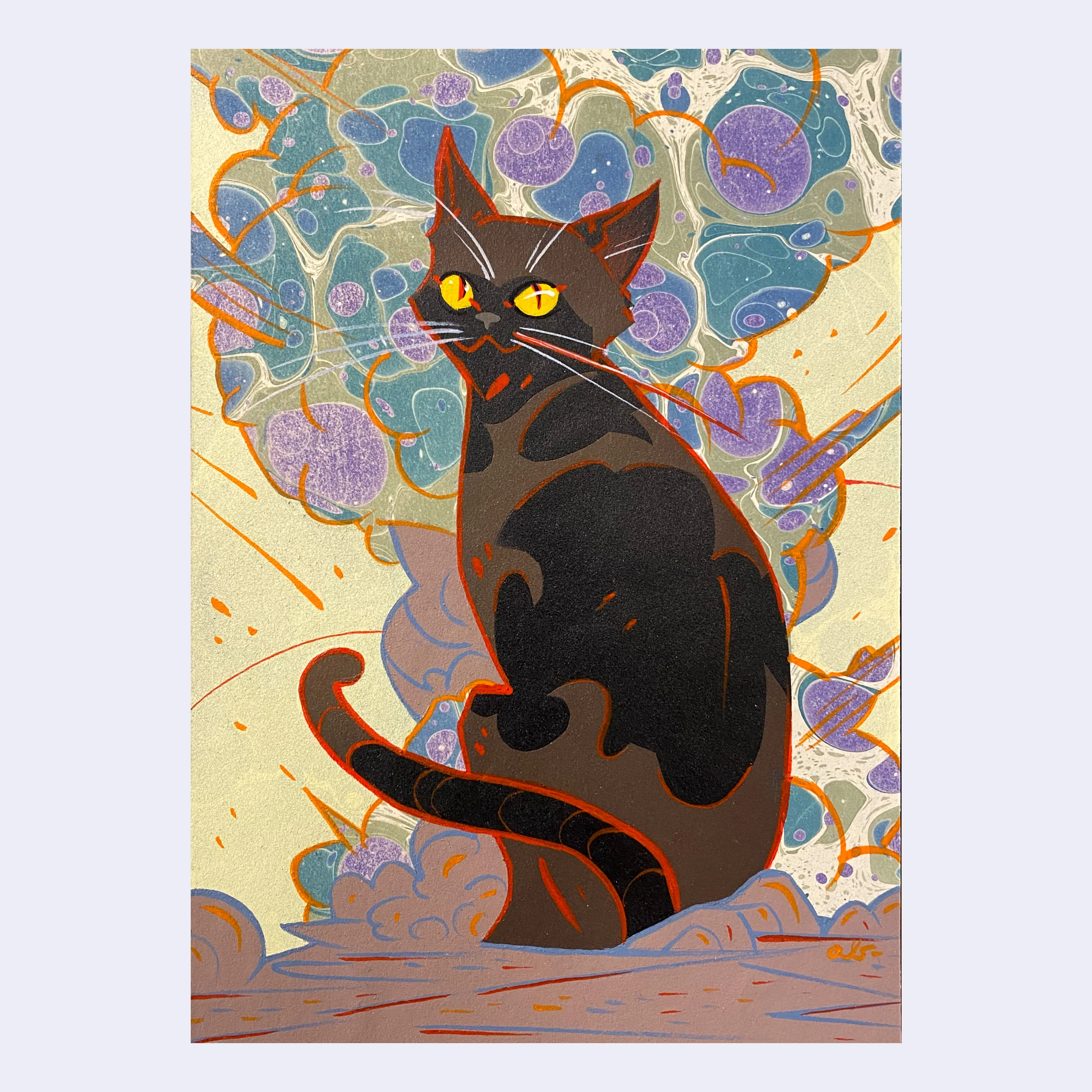Rakugaki 7 (2025) - Andrew Brandou - "Rakucat 1"