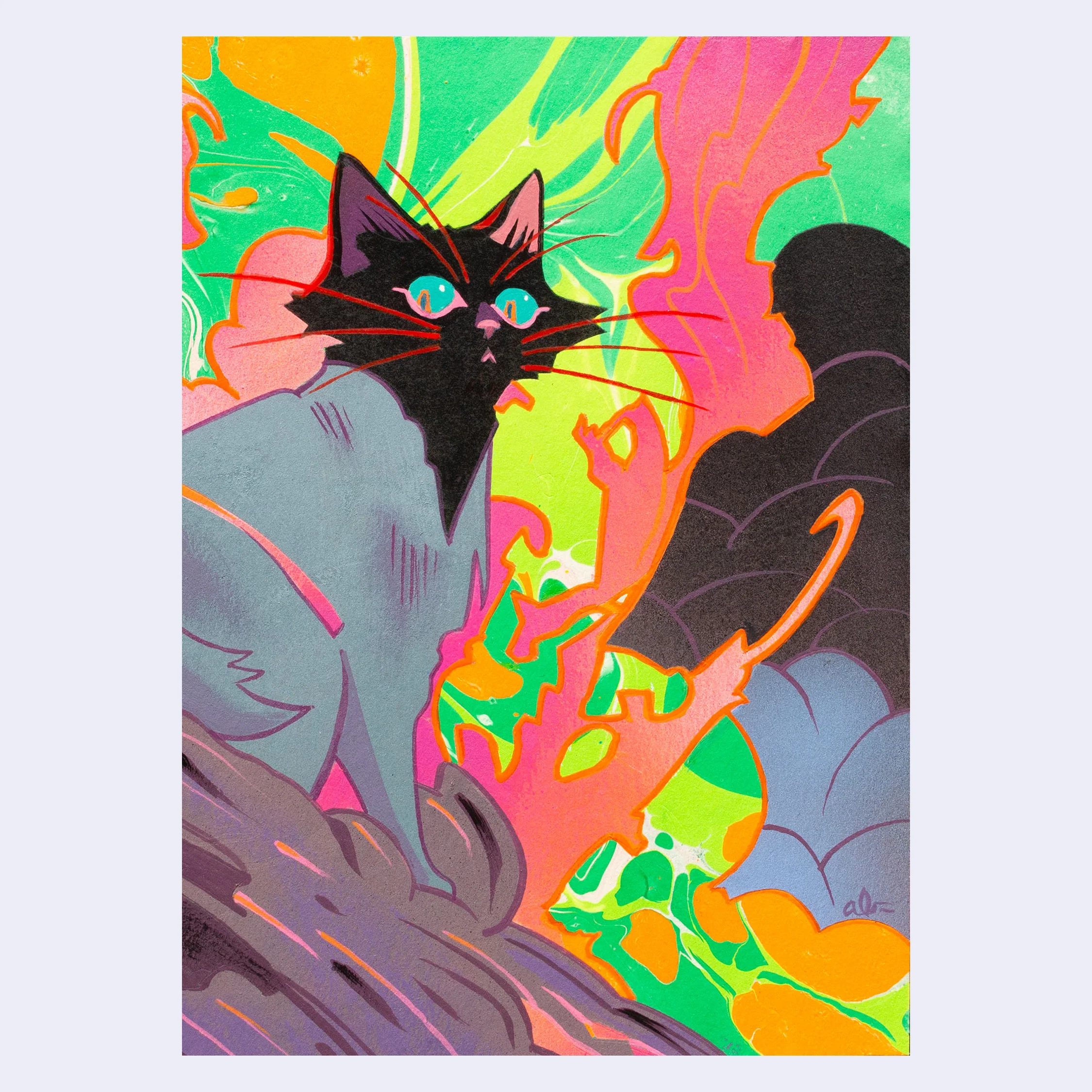 Rakugaki 7 (2025) - Andrew Brandou - "Rakucat 10"