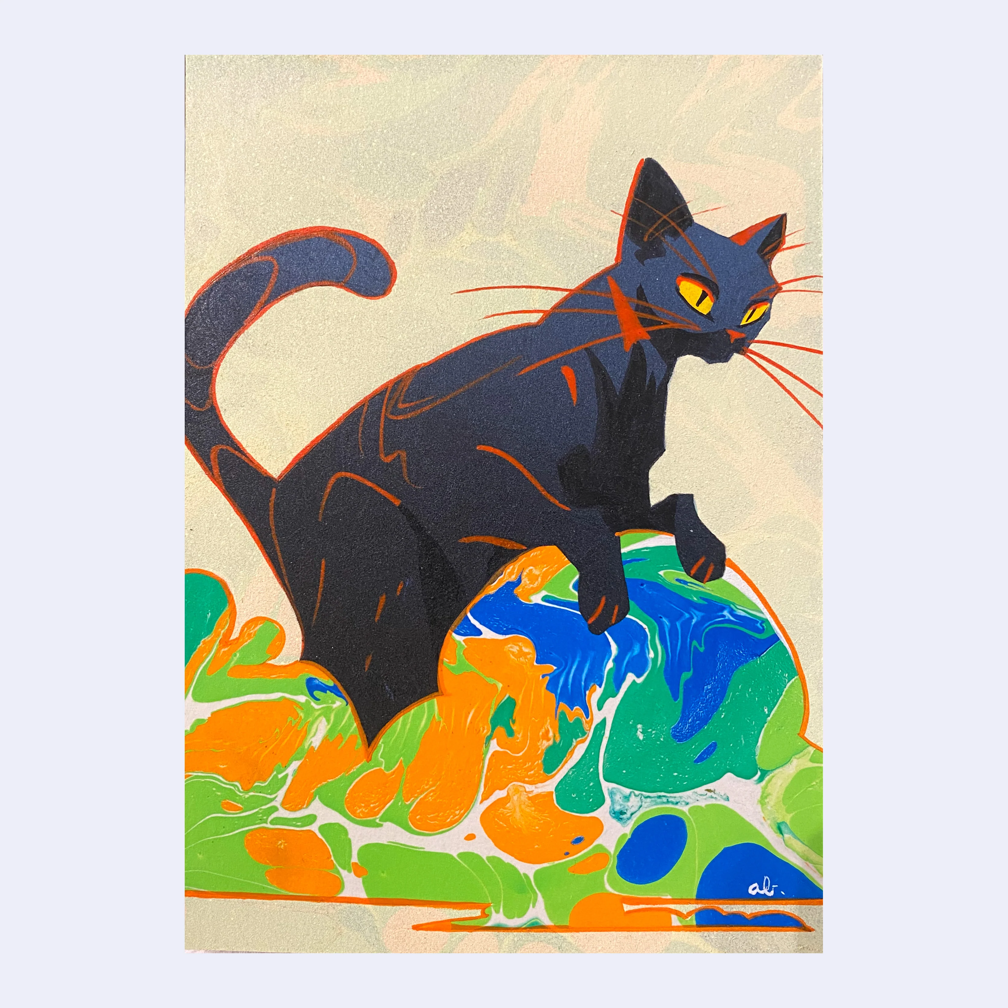 Rakugaki 7 (2025) - Andrew Brandou - "Rakucat 3"