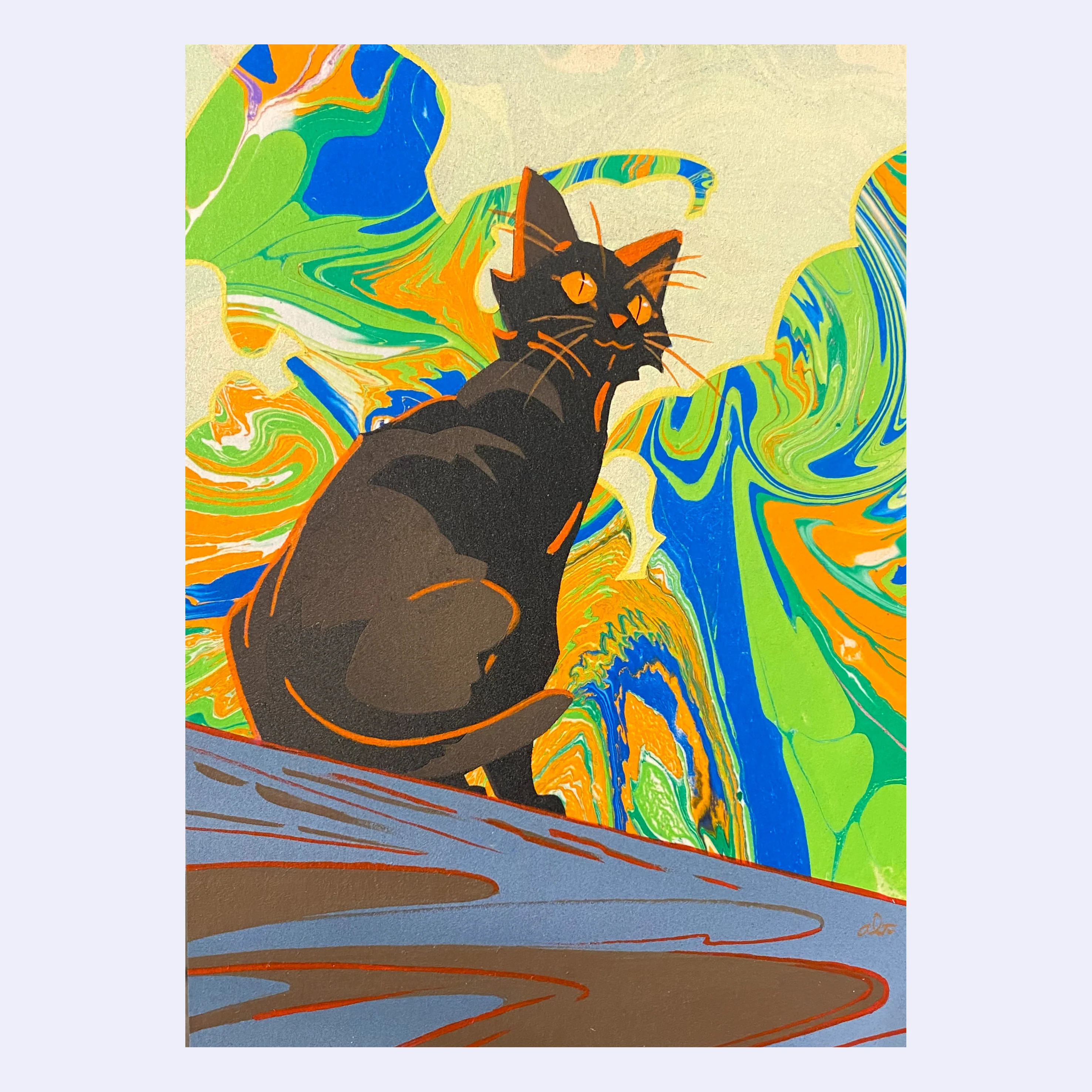 Rakugaki 7 (2025) - Andrew Brandou - "Rakucat 4"