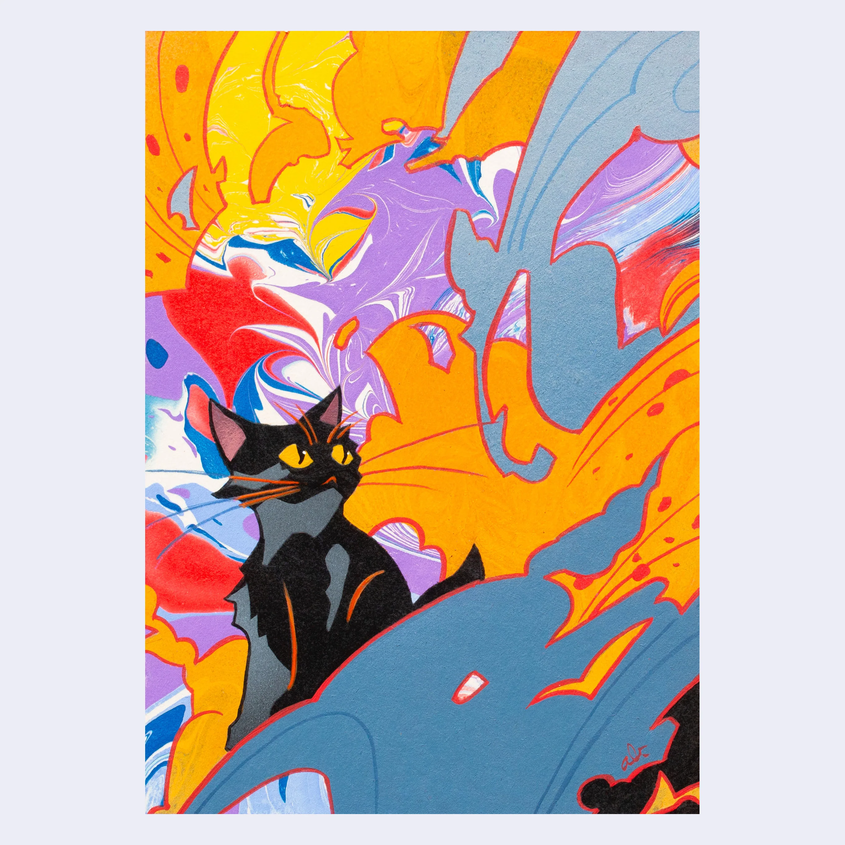 Rakugaki 7 (2025) - Andrew Brandou - "Rakucat 9"