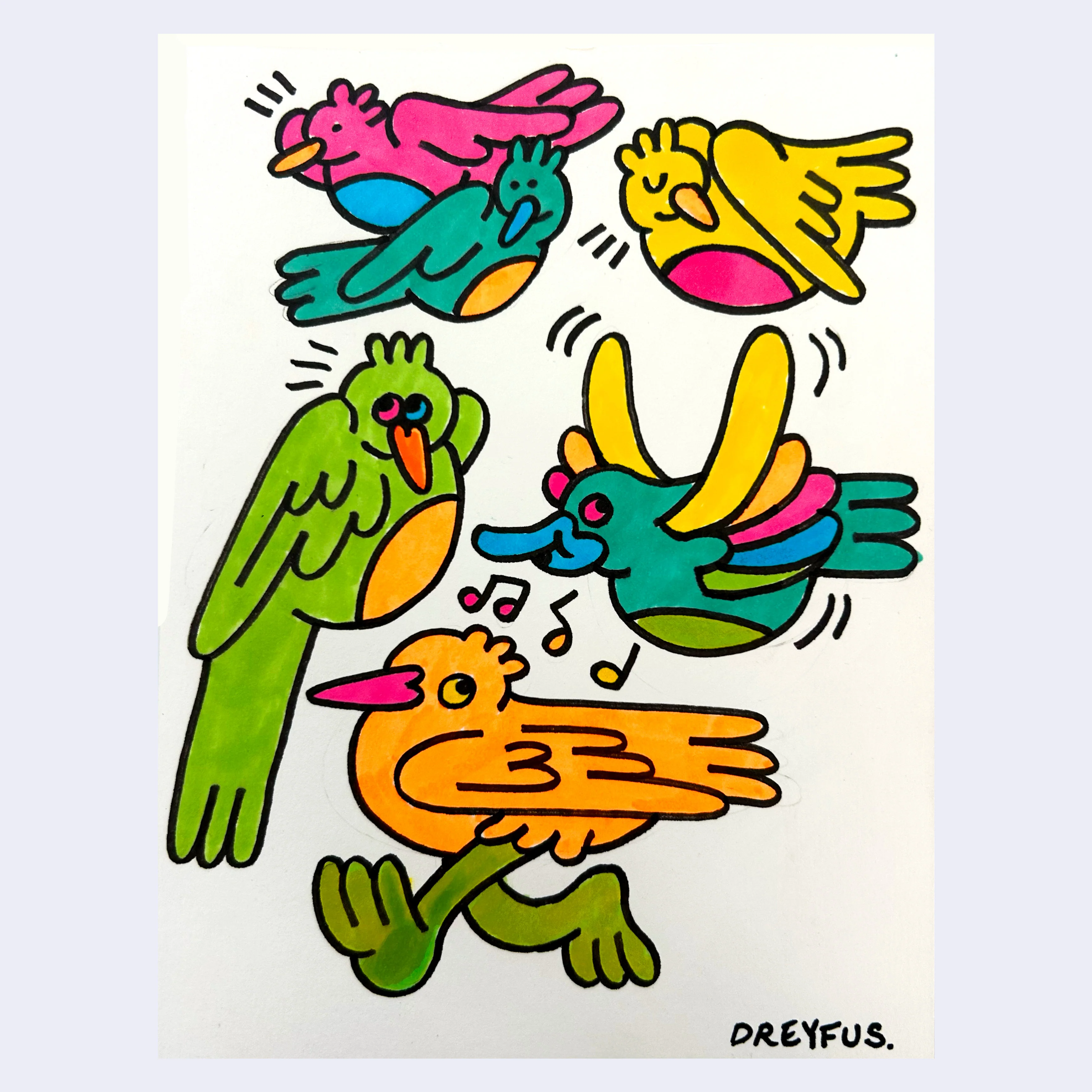 Rakugaki 7 (2025) - Ashley Dreyfus - "Bird Buds"