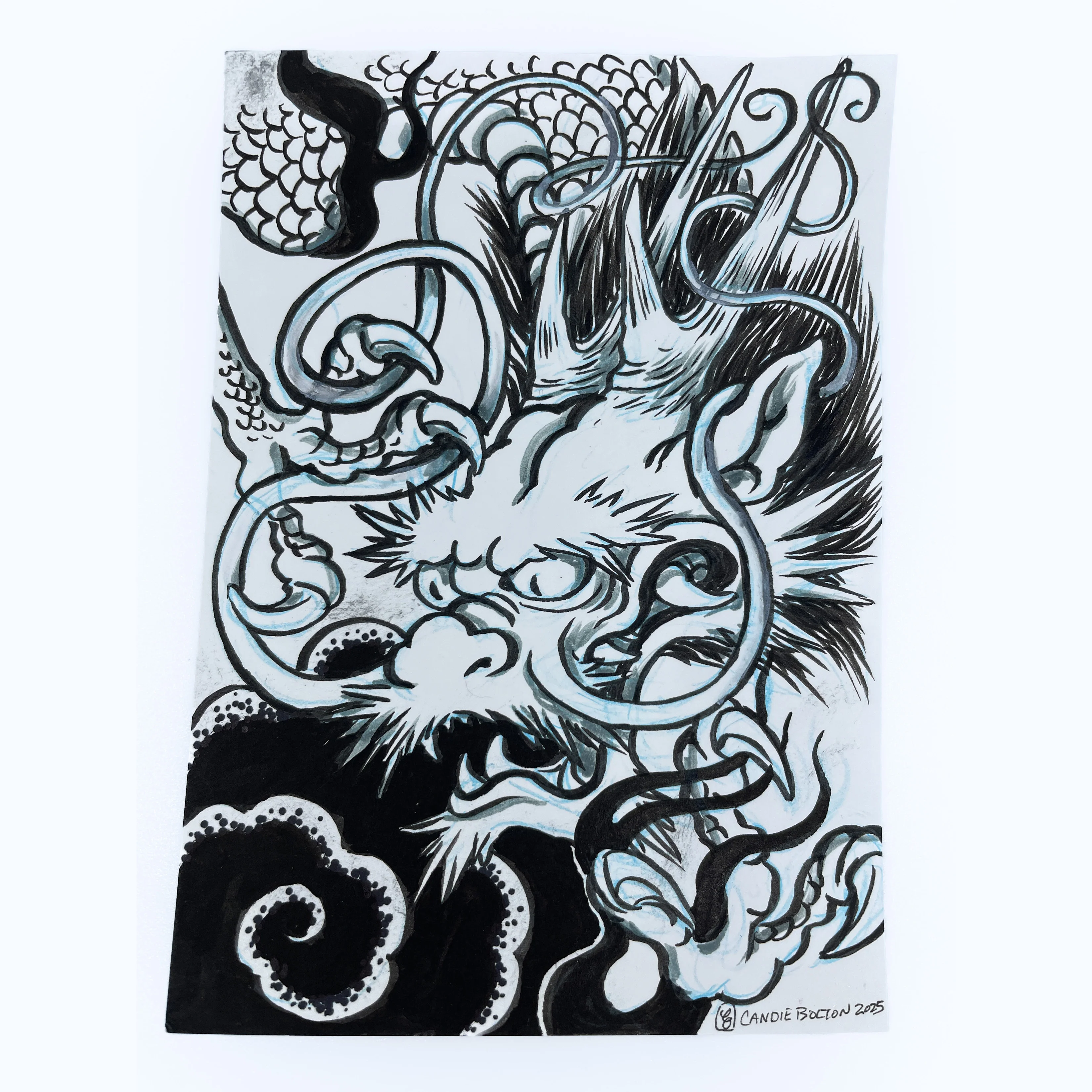 Rakugaki 7 (2025) - Candie Bolton - "Dragon 9"