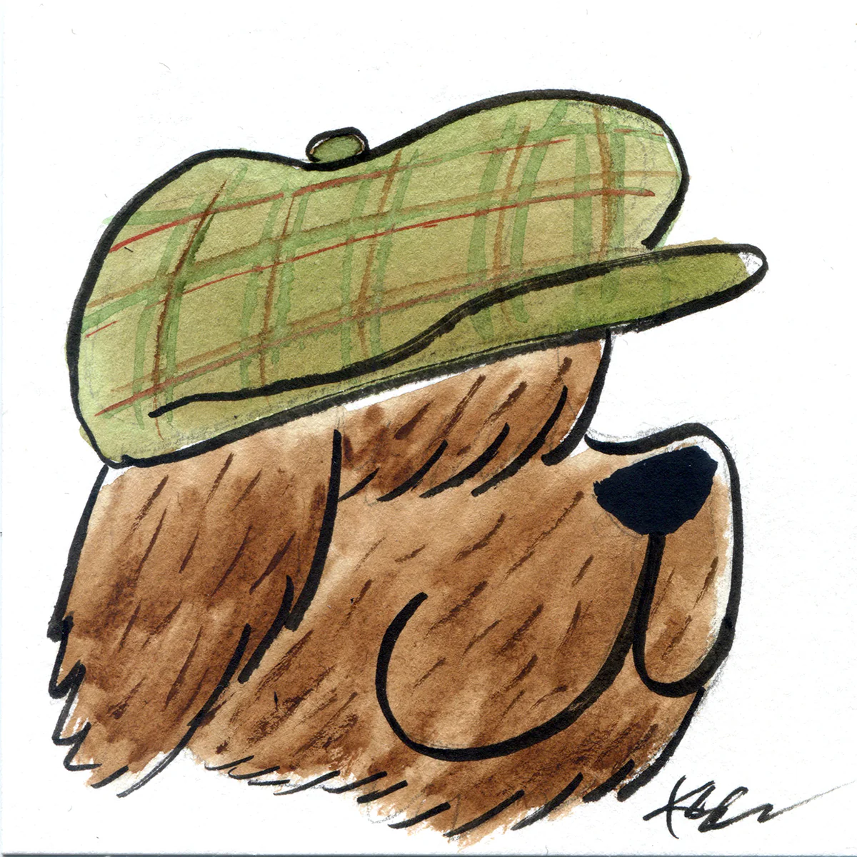 Rakugaki 7 (2025) - Kevin Chan - "Dog With Wool Cap"