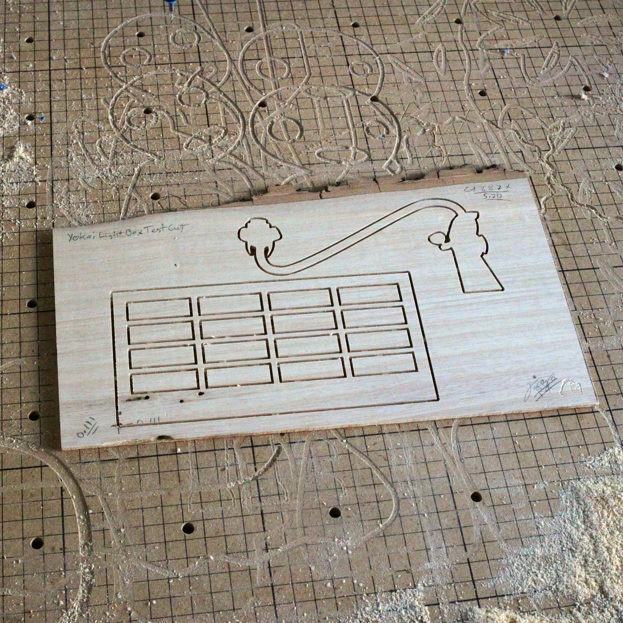 Rakugaki 7 (2025) - Lap Ngo - "Yokai Light Box Test Cut" - Image 2
