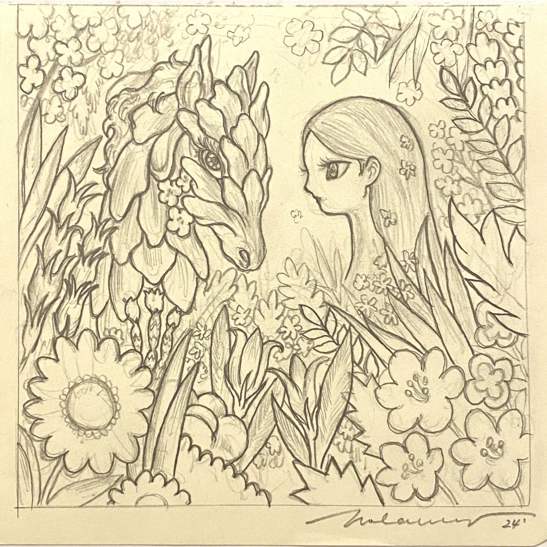 Rakugaki 7 (2025) - Nola Won - "Spring Dance - Sketch"
