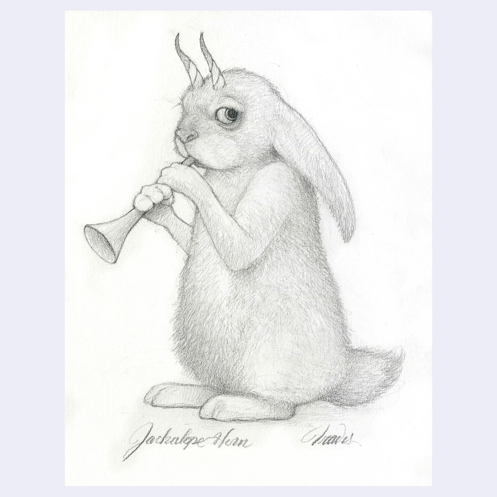 Rakugaki 7 (2025) - Travis Louie - "Jackalope Horn"