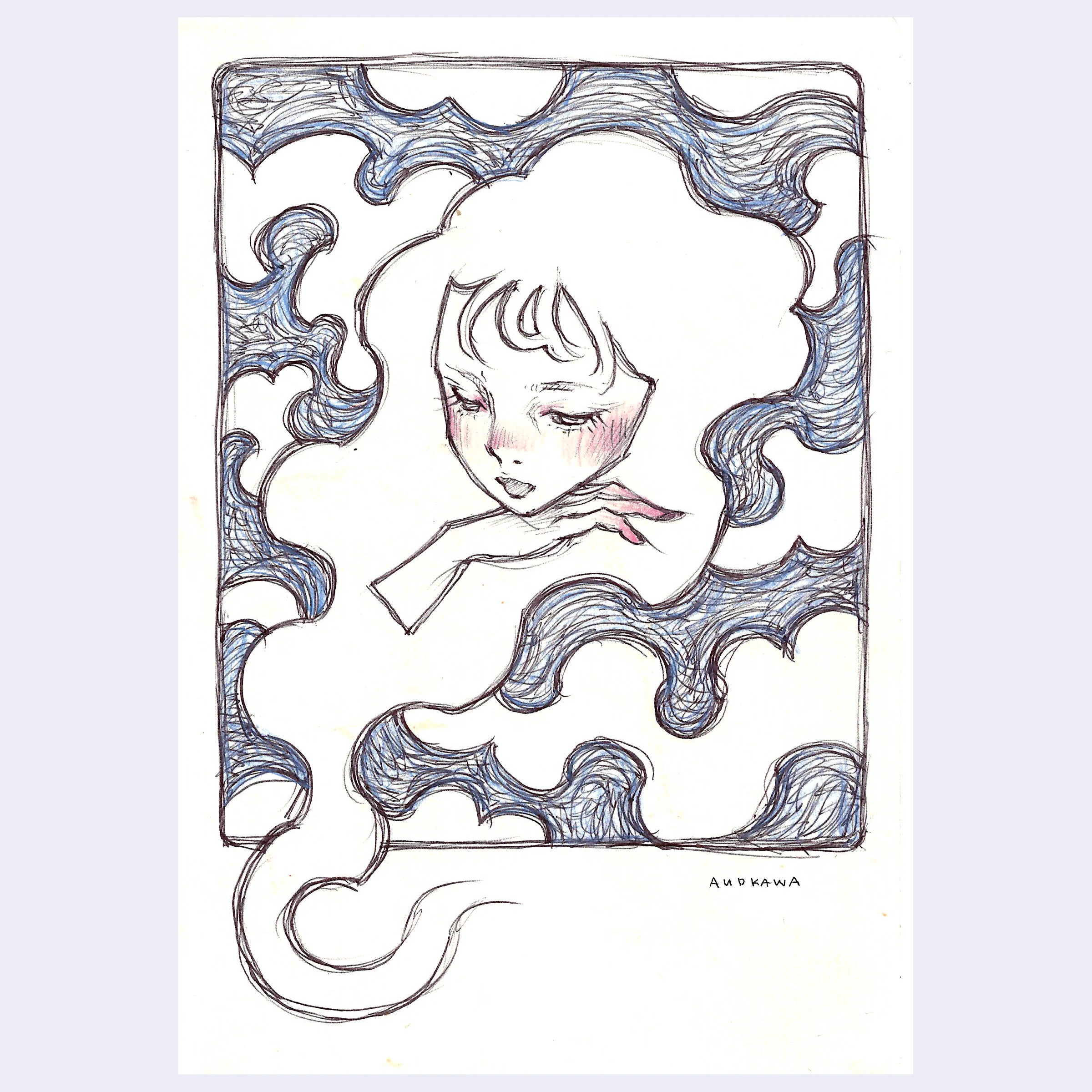 Rakugaki 8 (2026) - Audrey Kawasaki - "Wave"