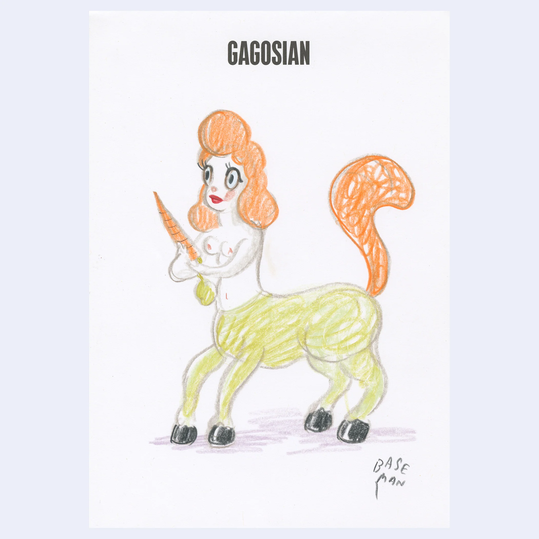 Rakugaki 8 (2026) - Gary Baseman - "Gagosian Centaurette"
