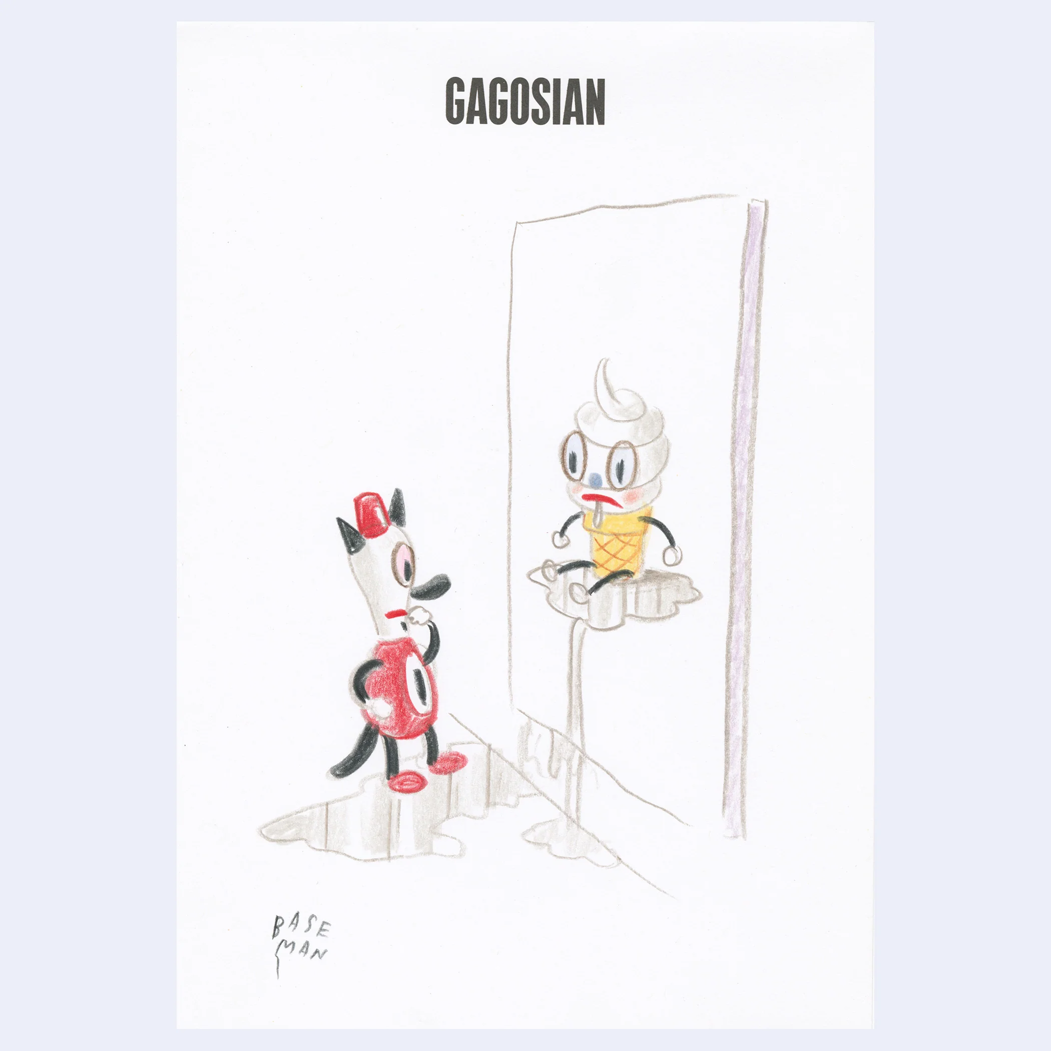 Rakugaki 8 (2026) - Gary Baseman - "Gagosian Wet Canvas"