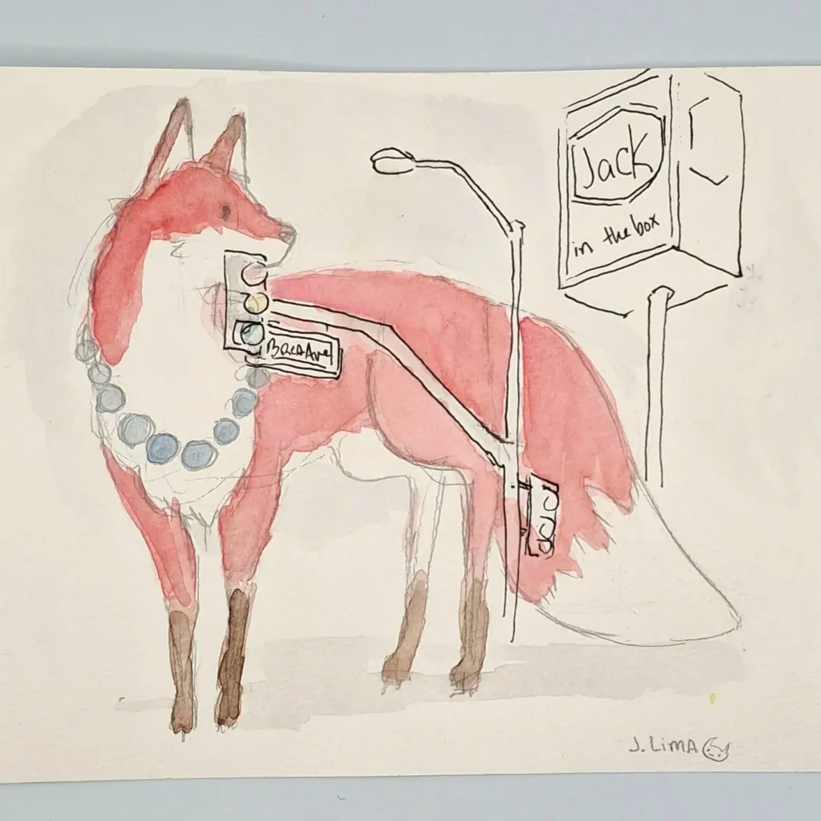 Rakugaki 8 (2026) - Jenn Lima - "Kitsune x Jack in the Box"