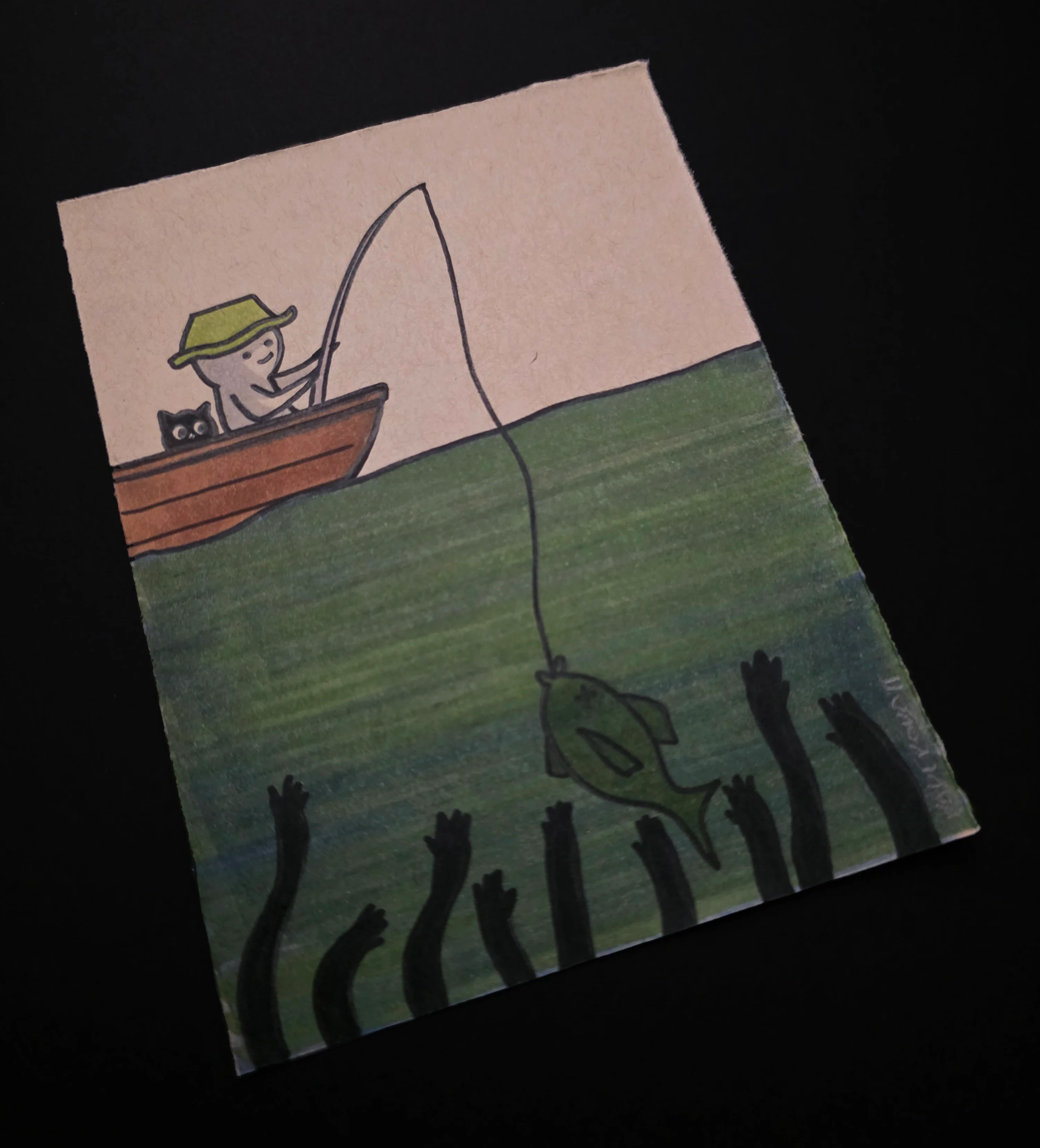 Rakugaki 8 (2026) - Paperobott - "Fishing" - Image 2
