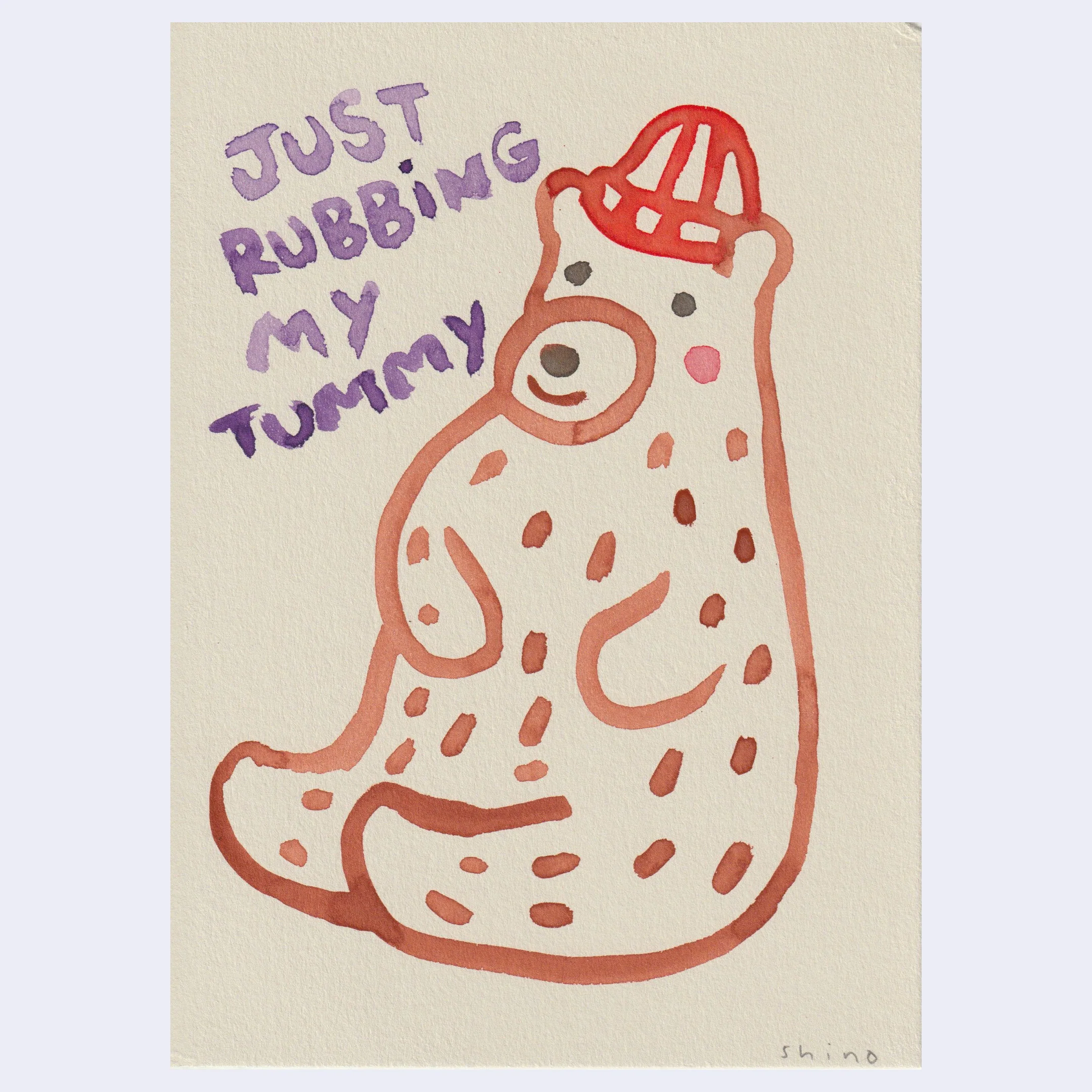 Rakugaki 8 (2026) - Shino Charlson - "Rubbing Tummy"