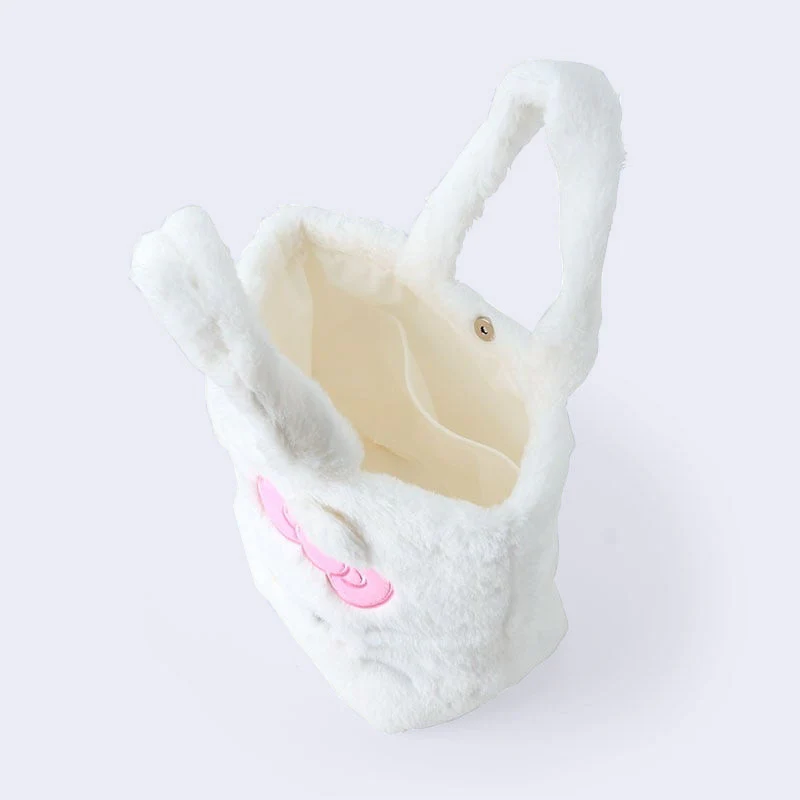 Sanrio - Hello Kitty Fluffy Face Handle Bag/Purse - Image 3