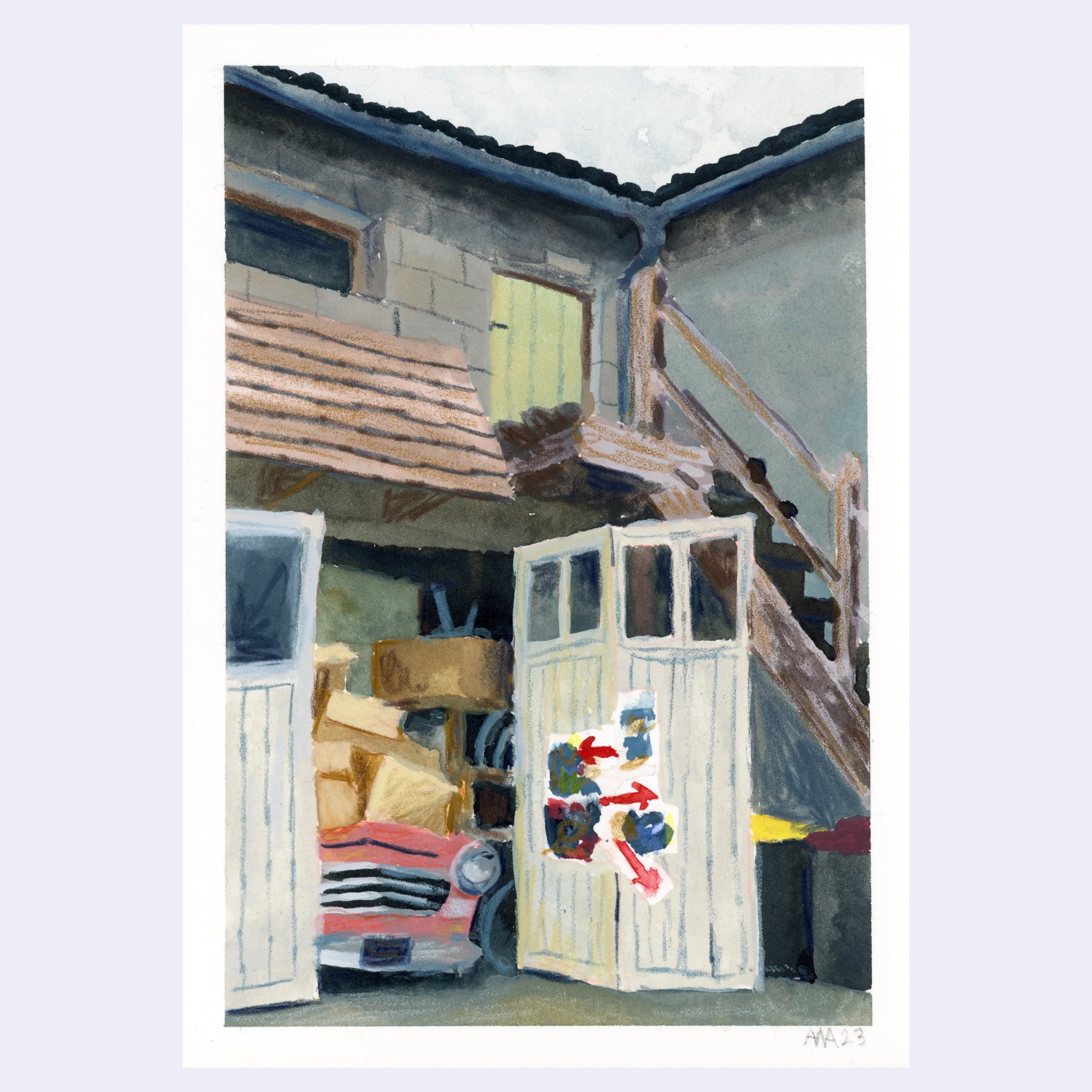 Sitting Outside 2 - Anne Figuls - #01 - "Chrysler Garage"