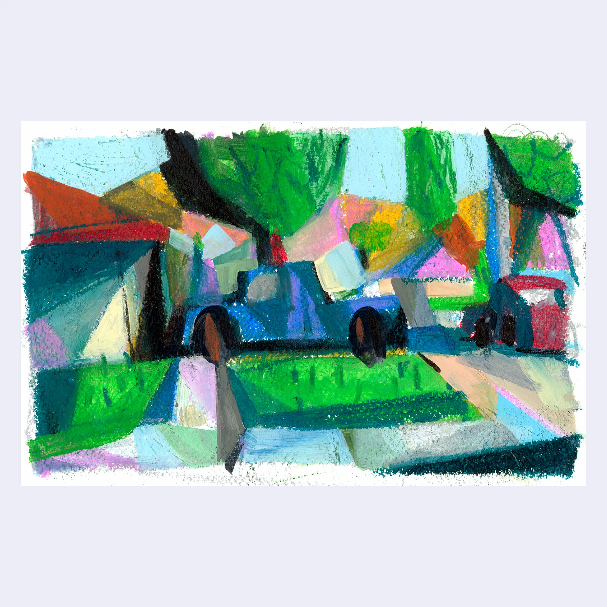 Sitting Outside 2 - Glenn Hernandez - #01 - "Dali Street 2"