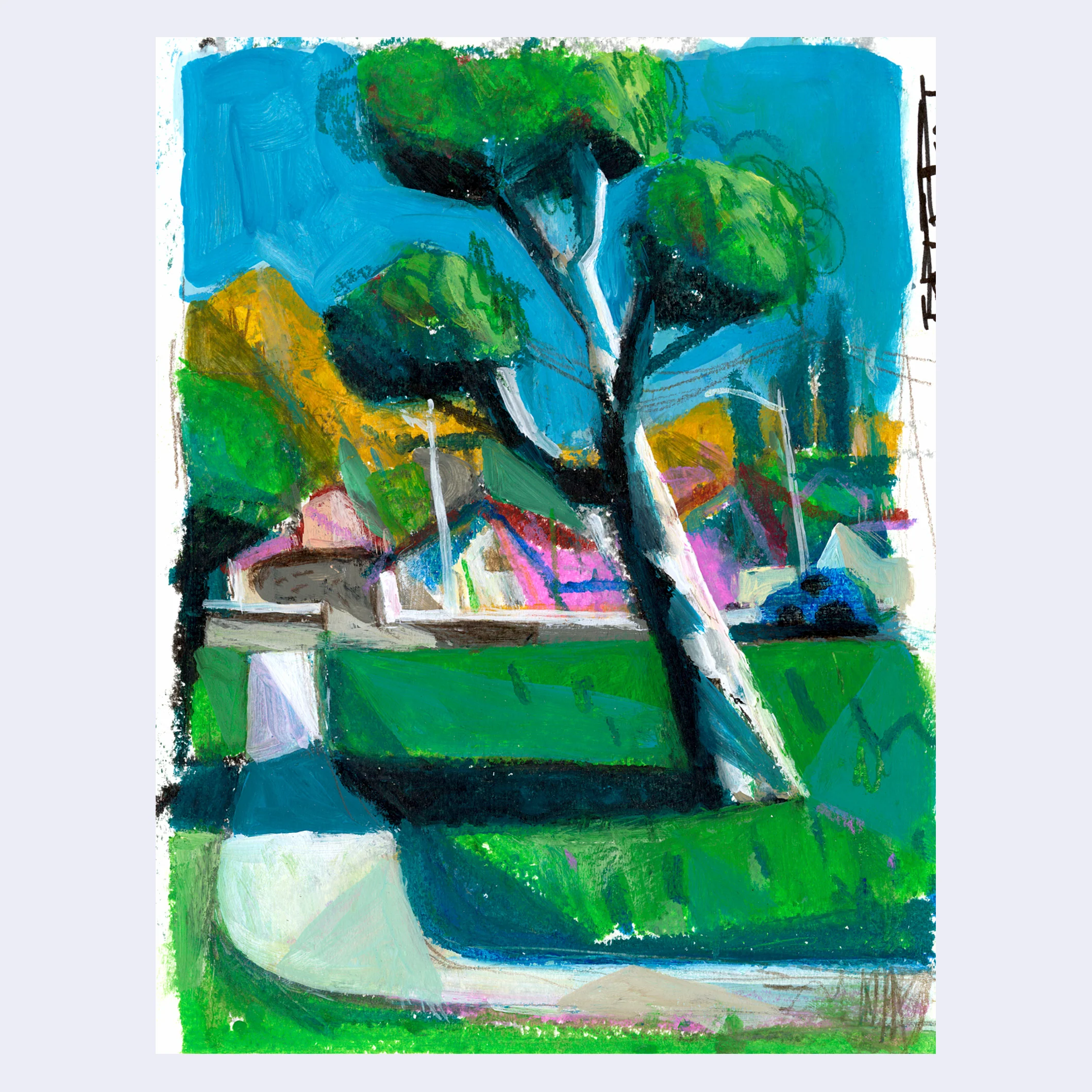 Sitting Outside 2 - Glenn Hernandez - #03 - "Tree at Jacinto Drive"