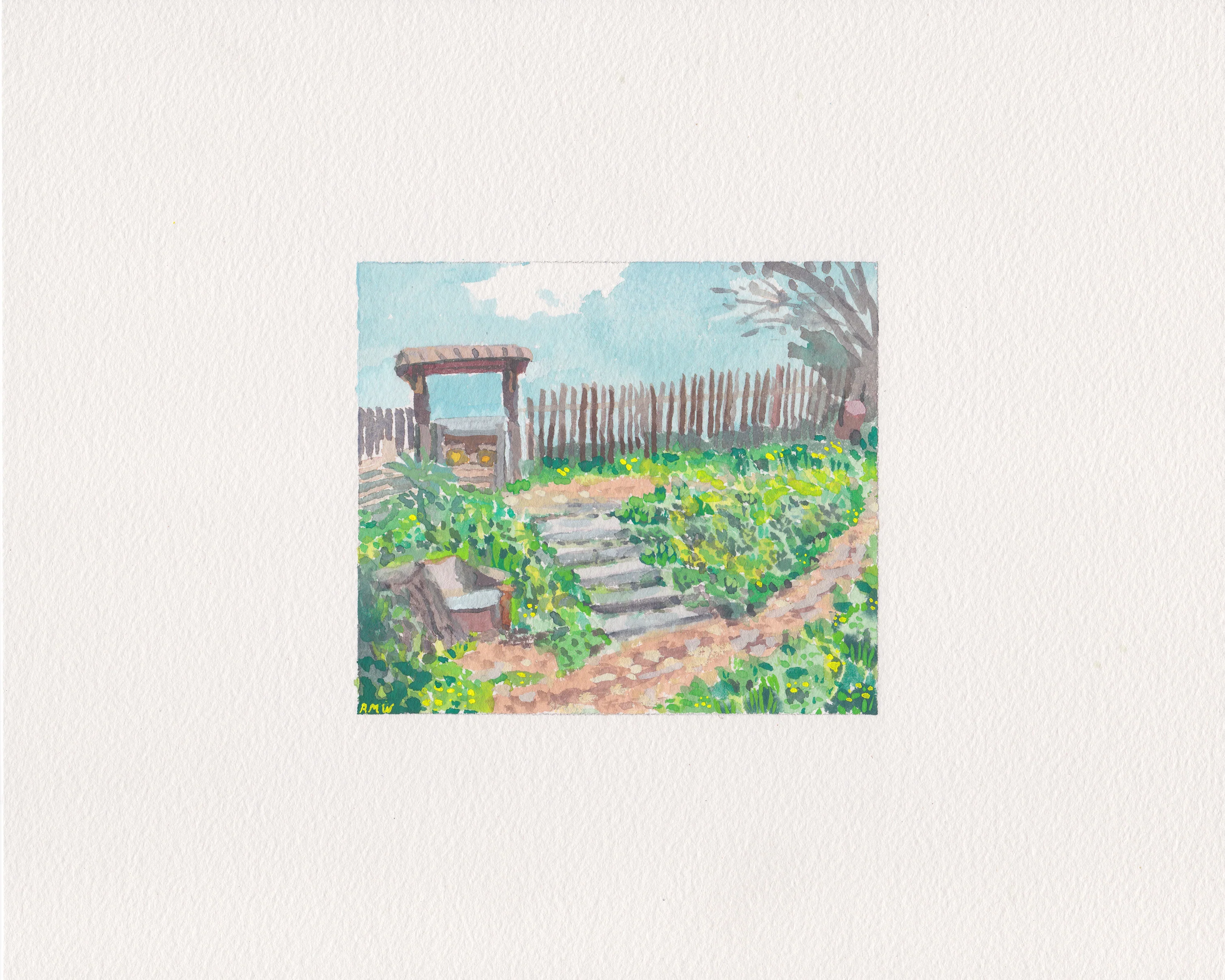 Sitting Outside 2 - Rob Moss Wilson - #05 - "Garden Steps" - Image 2