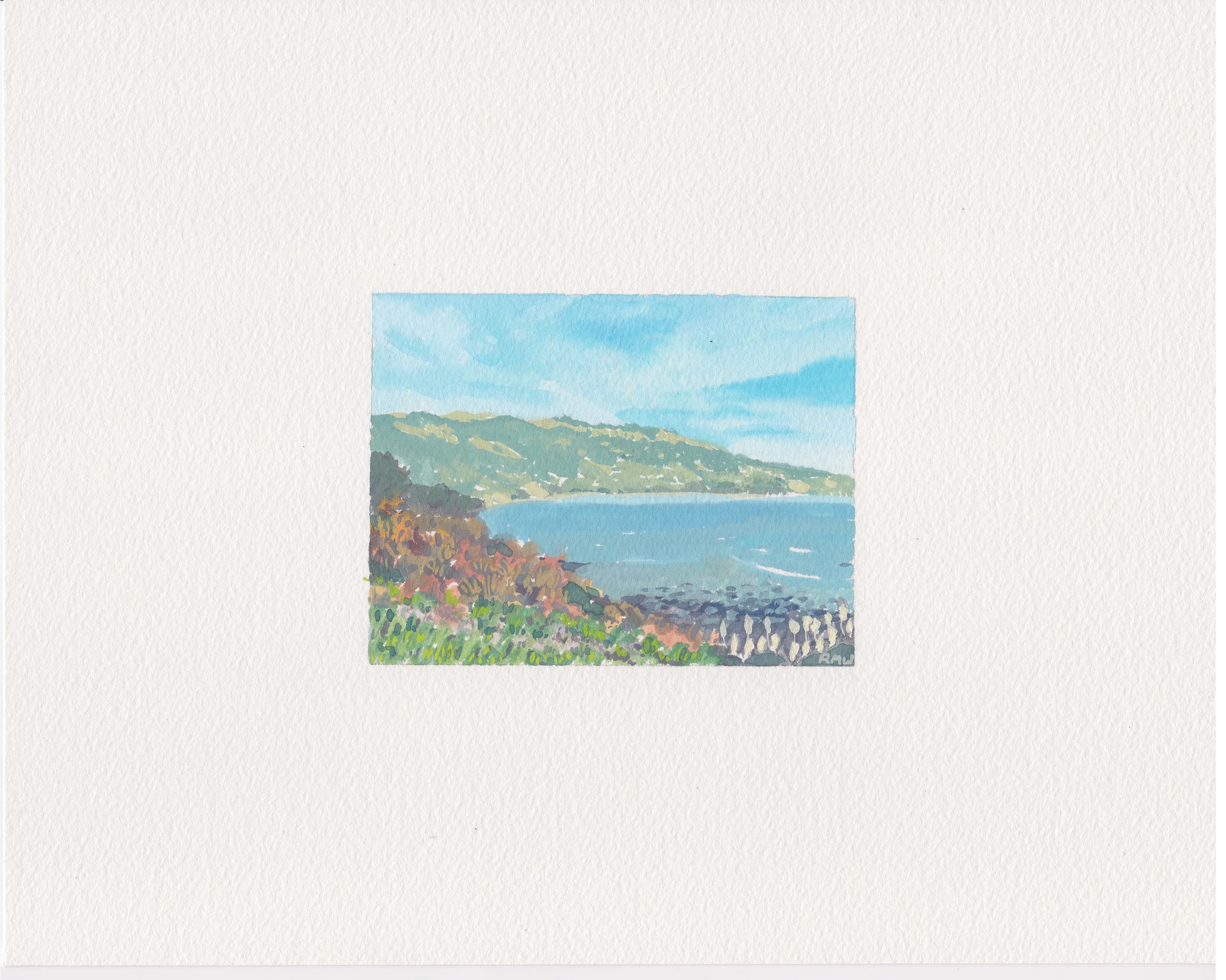 Sitting Outside 2 - Rob Moss Wilson - #08 - "Mt. Tam with Dogwood" - Image 2