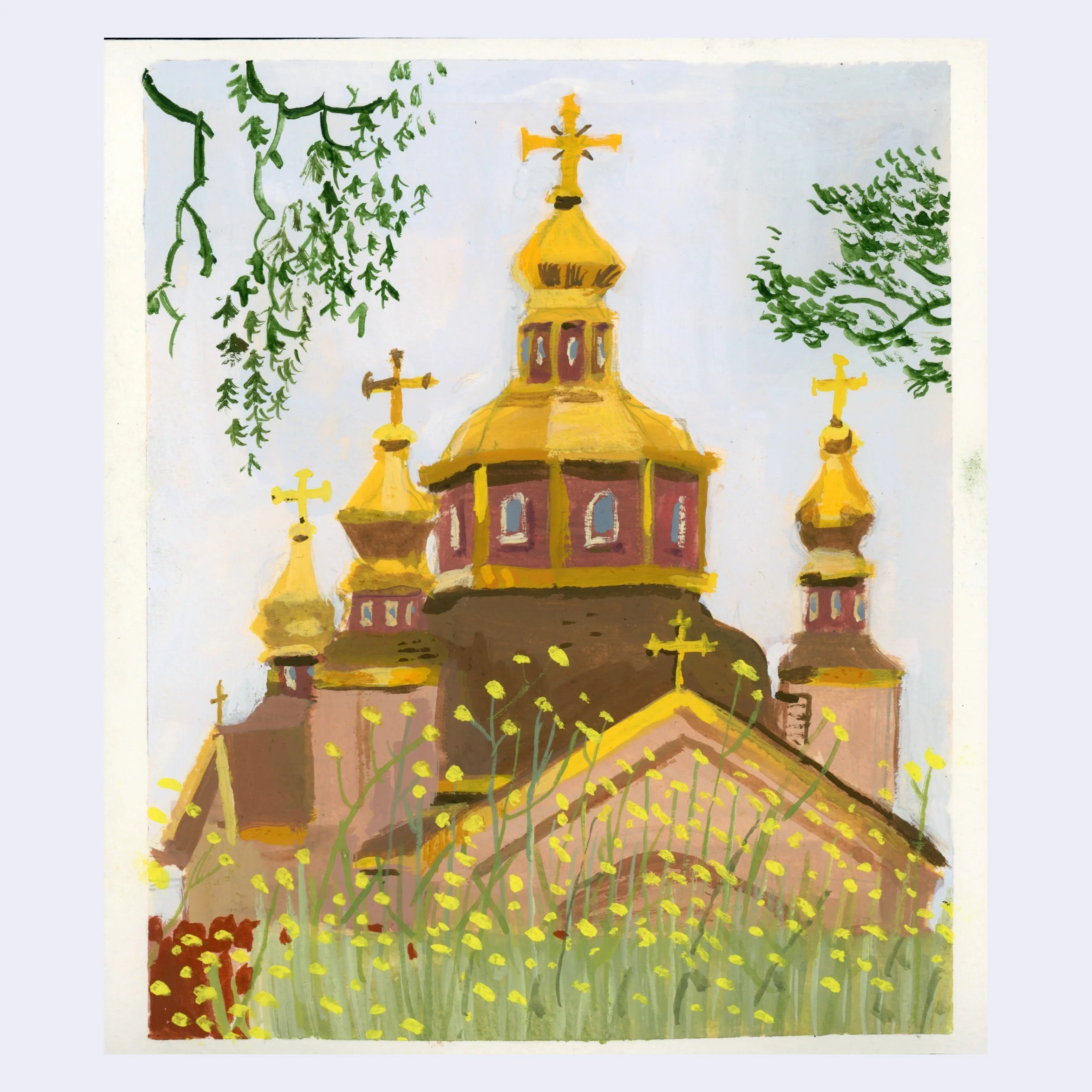 Sitting Outside 2 - Woodrow White - #13 - "Church"