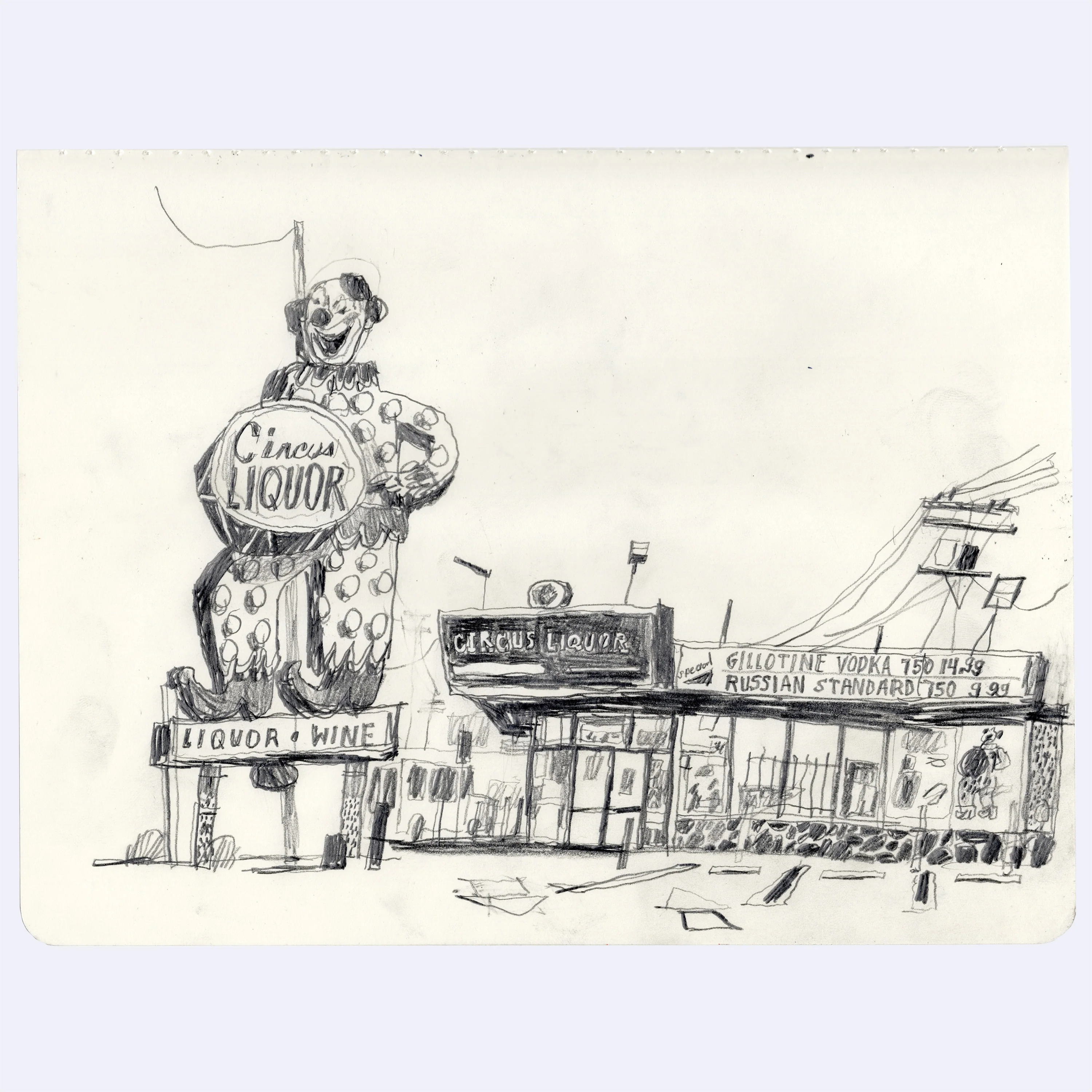 Sitting Outside III - #195 - Chris Sasaki - "Circus Liquor"