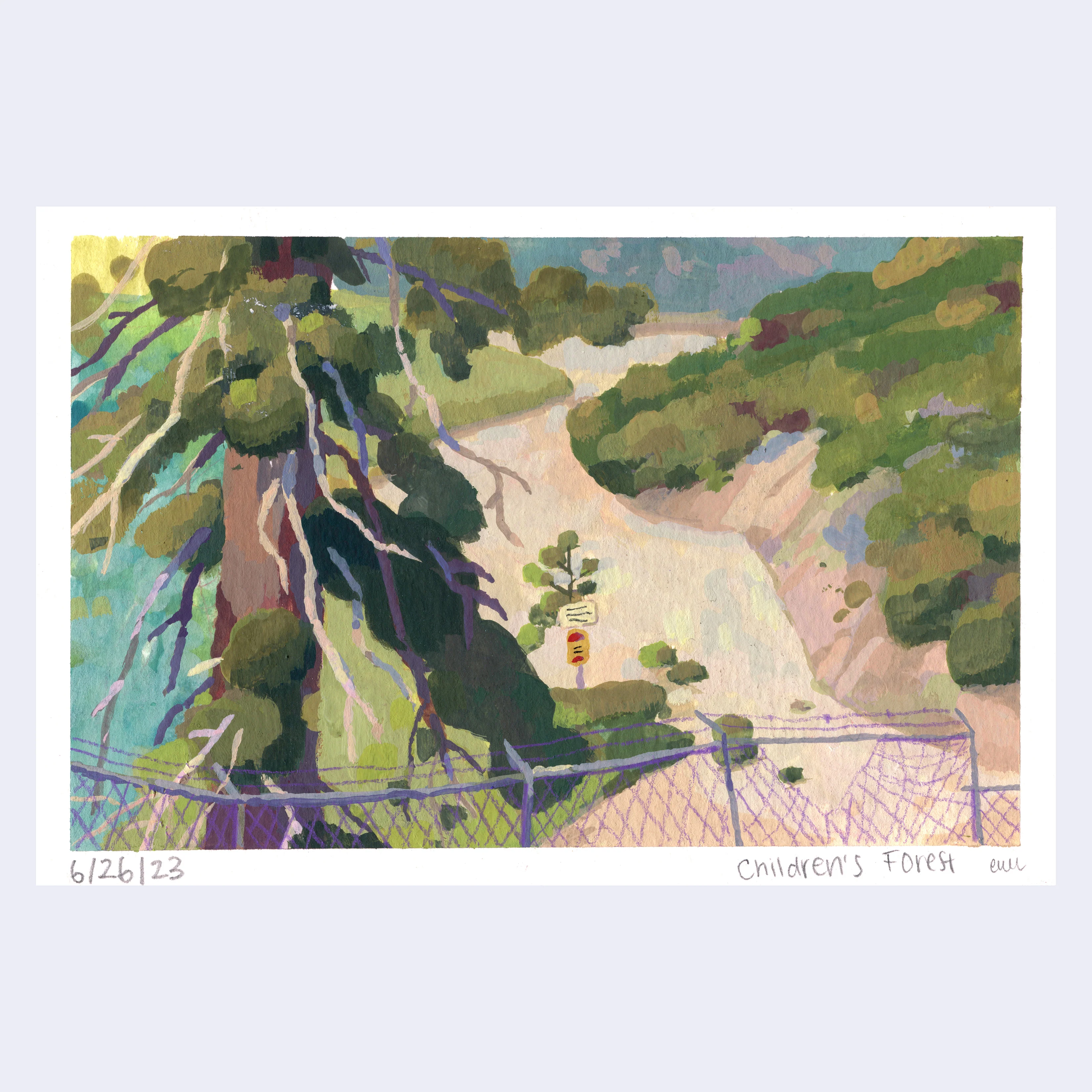 Sitting Outside III - #129 - Elaine Wu - "Children's Forest"