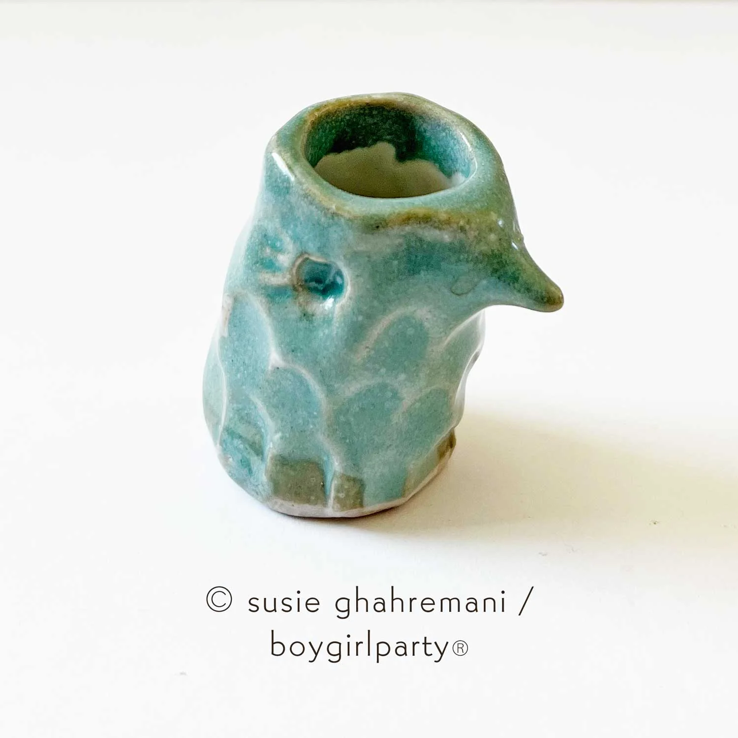 Susie Ghahremani - Bookish - #113 - "Ceramic Scaly Bird Inkwell"