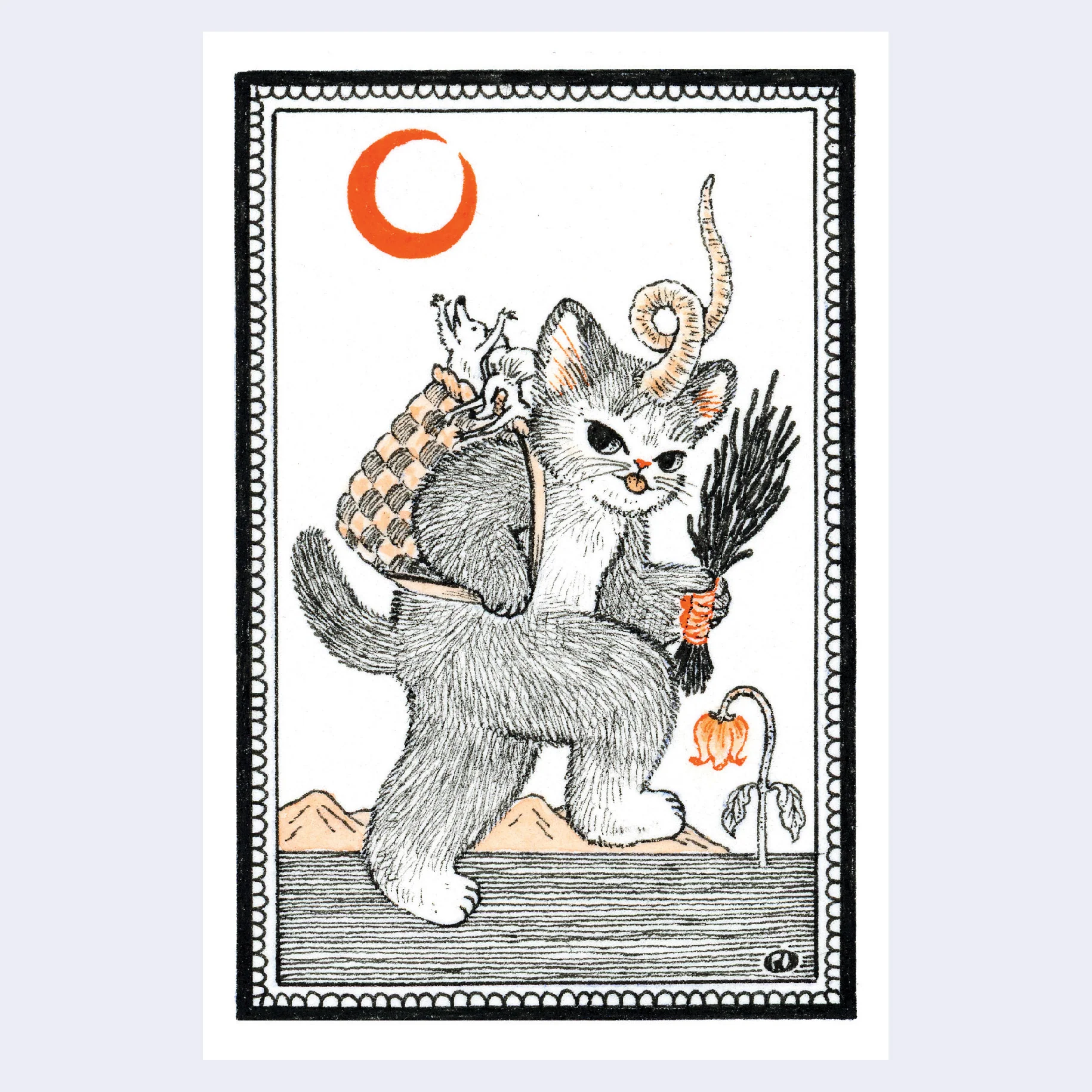 The Feelings Dept - Po Yan Leung - "Krampus" Postcard