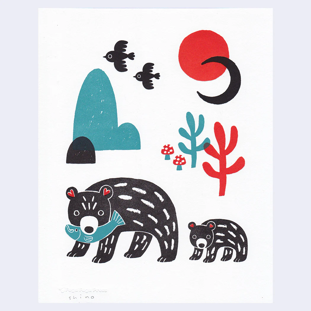 Shino Charlson - "Kuma Koguma" (Framed)