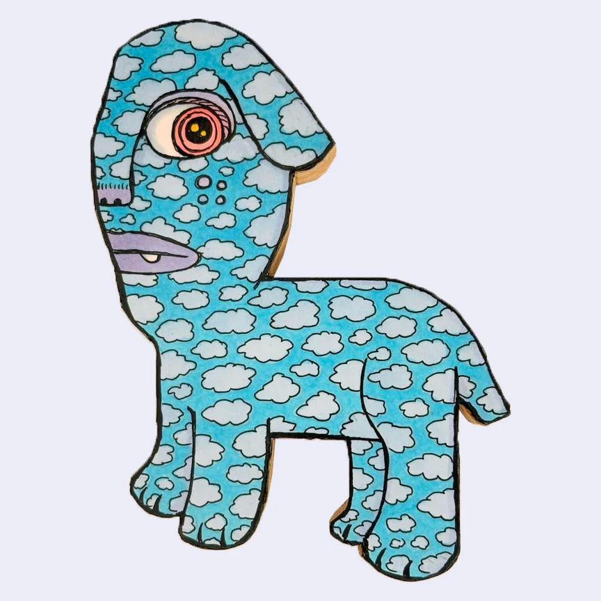 Theo Ellsworth - New Thought Form Folk - #18 - "Cartoon Cloud Beast"
